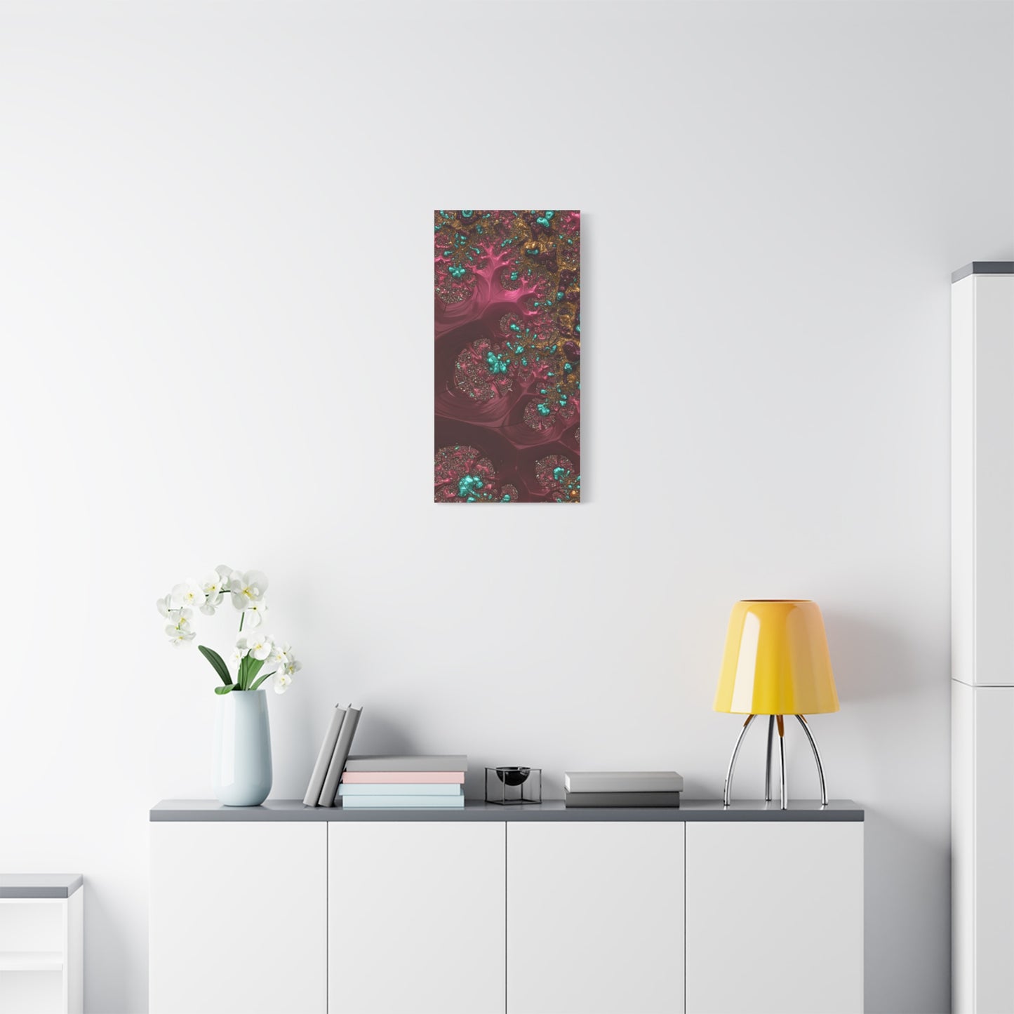 Abstract Art Canvas Print - Vibrant Fractal Design for Home Decor