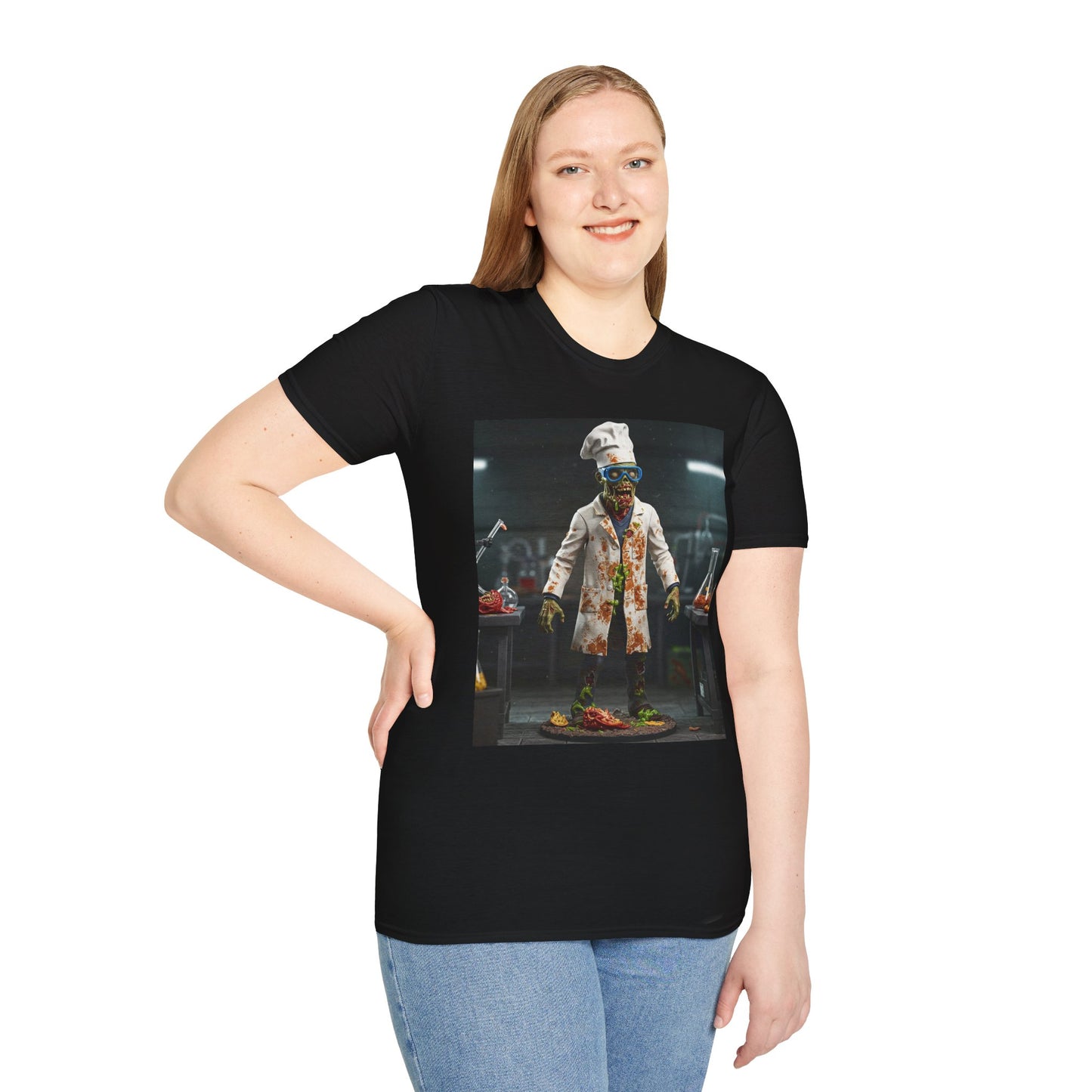 Zombie Chef Unisex Softstyle T-Shirt - Fun Halloween Casualwear