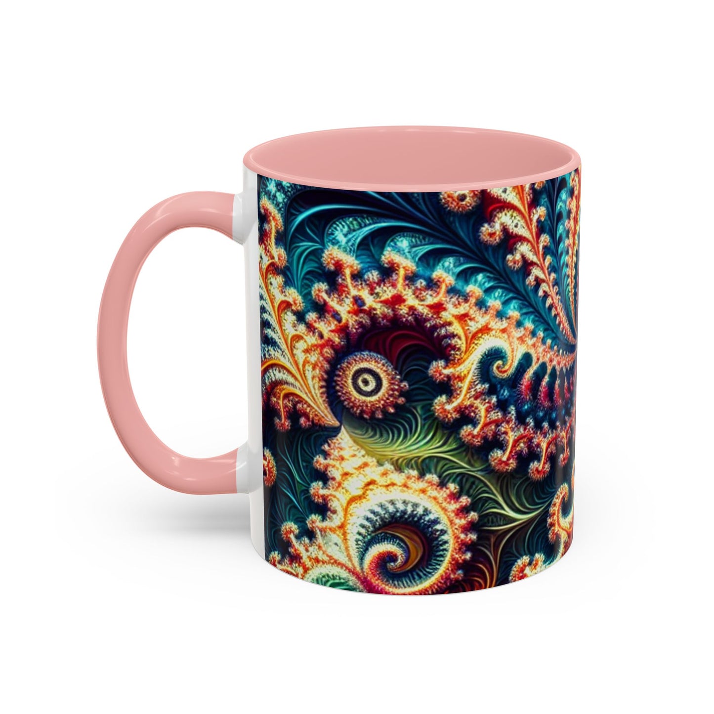 Vibrant Swirl Accent Coffee Mug - 11oz & 15oz