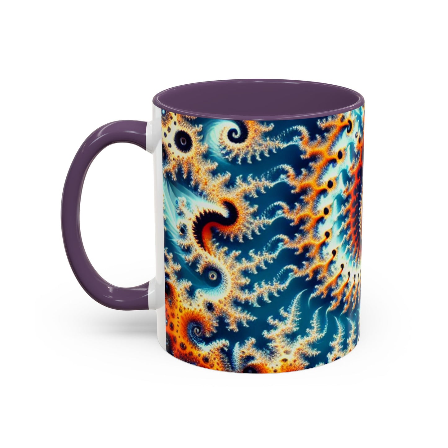Vibrant Spiral Design Coffee Mug - 11/15oz Ceramic Accent Cup for Art Lovers