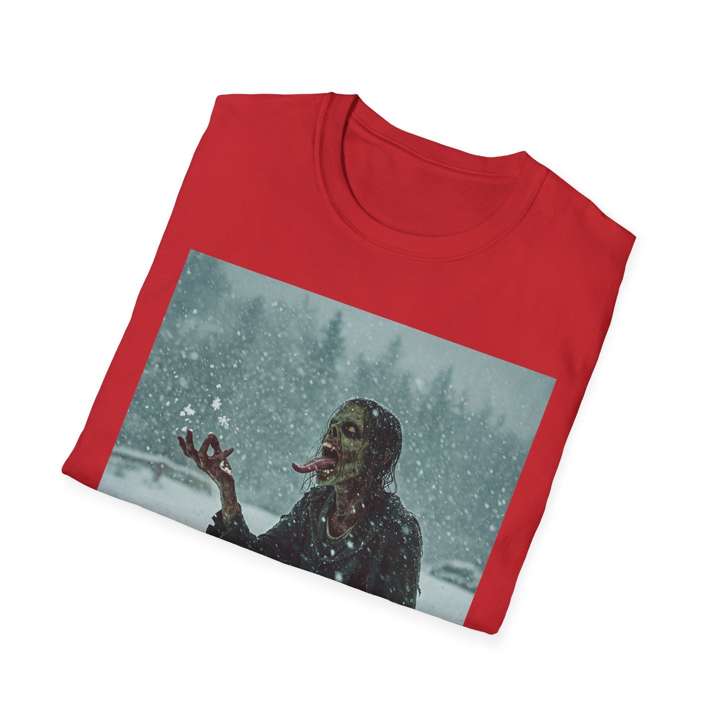Chilling Horror Graphic Tee - Unisex Softstyle T-Shirt with Spooky Design