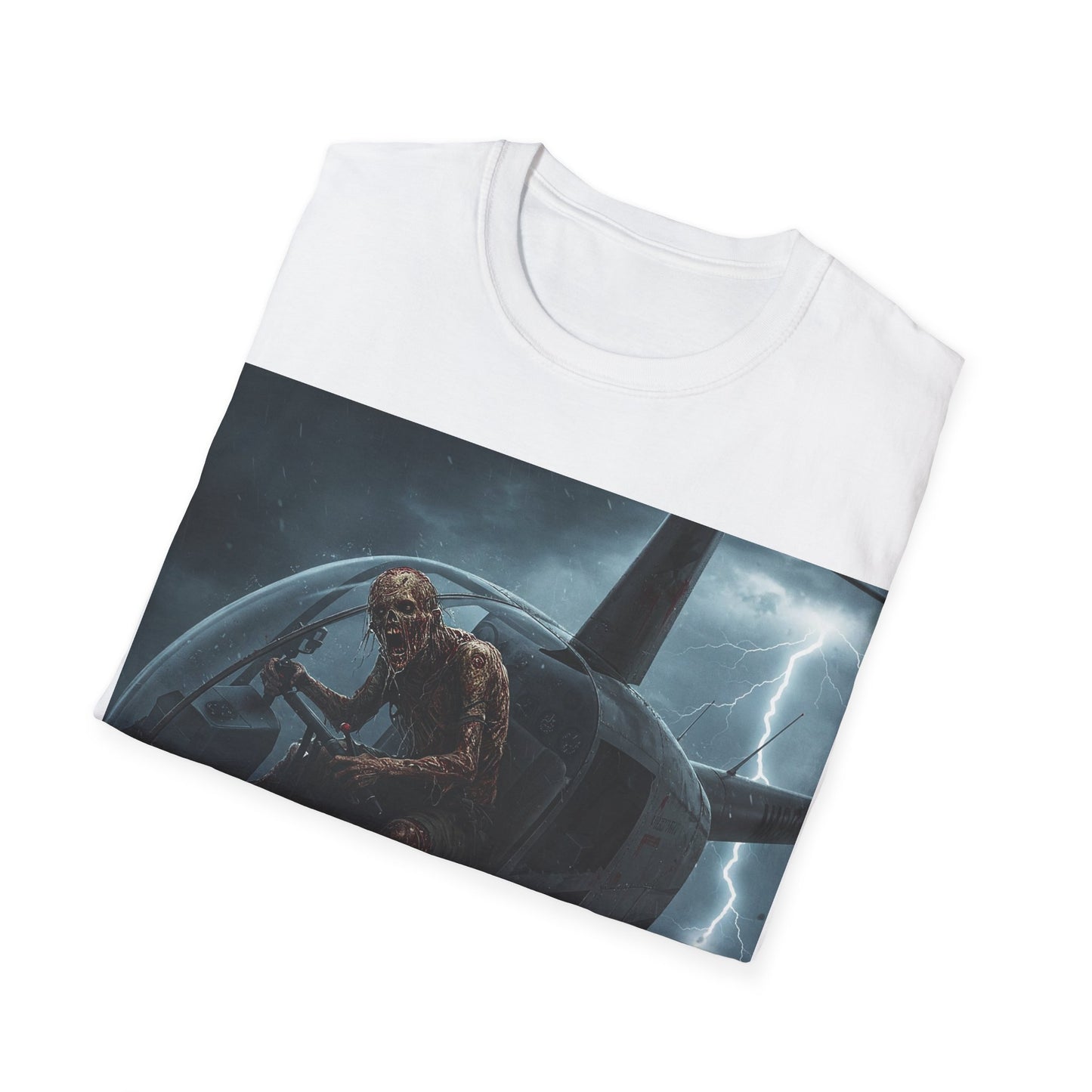 UK - Stormy Helicopter Adventure Unisex Softstyle T-Shirt