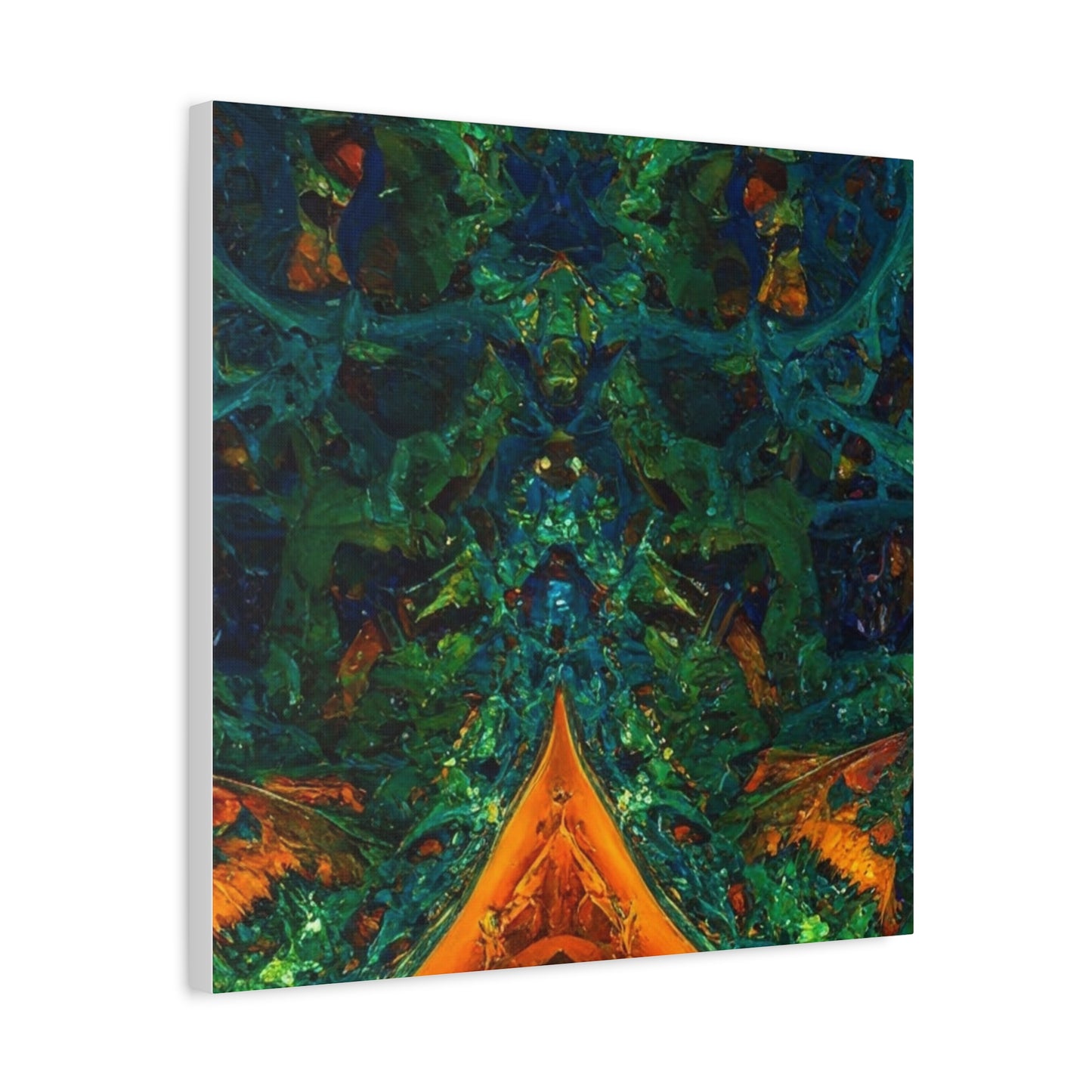Vibrant Abstract Fractal Art Canvas Print