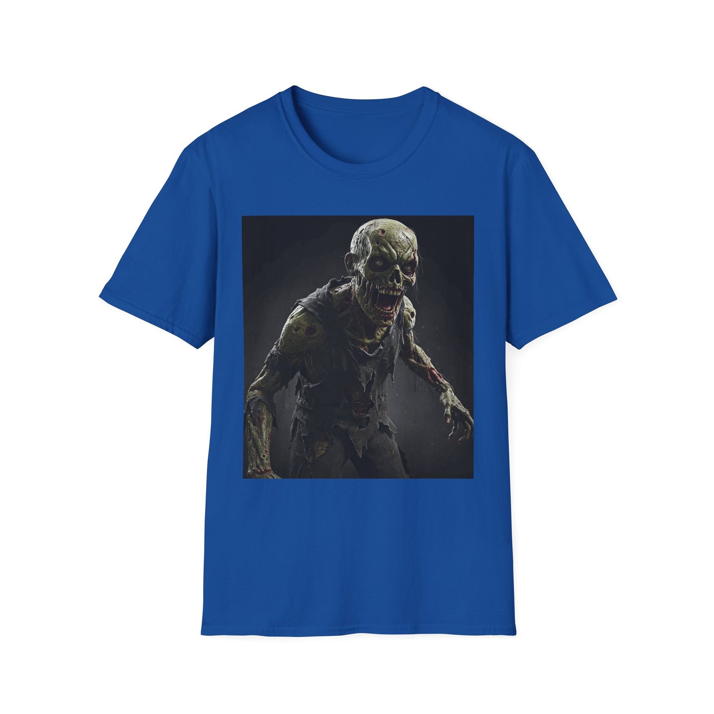 Apocalyptic Portrait Tee, bold, decaying zombie graphic