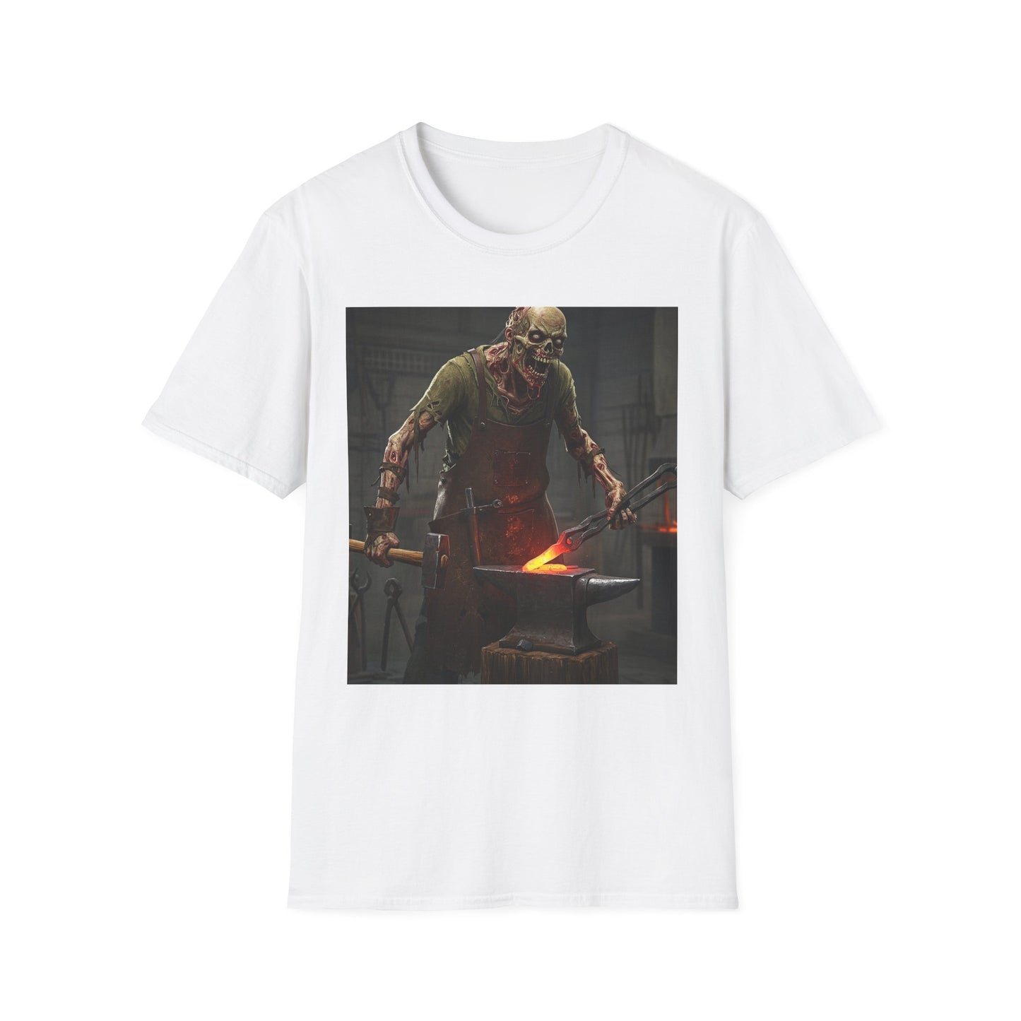 Apocalyptic Portrait Tee, bold, decaying zombie graphic