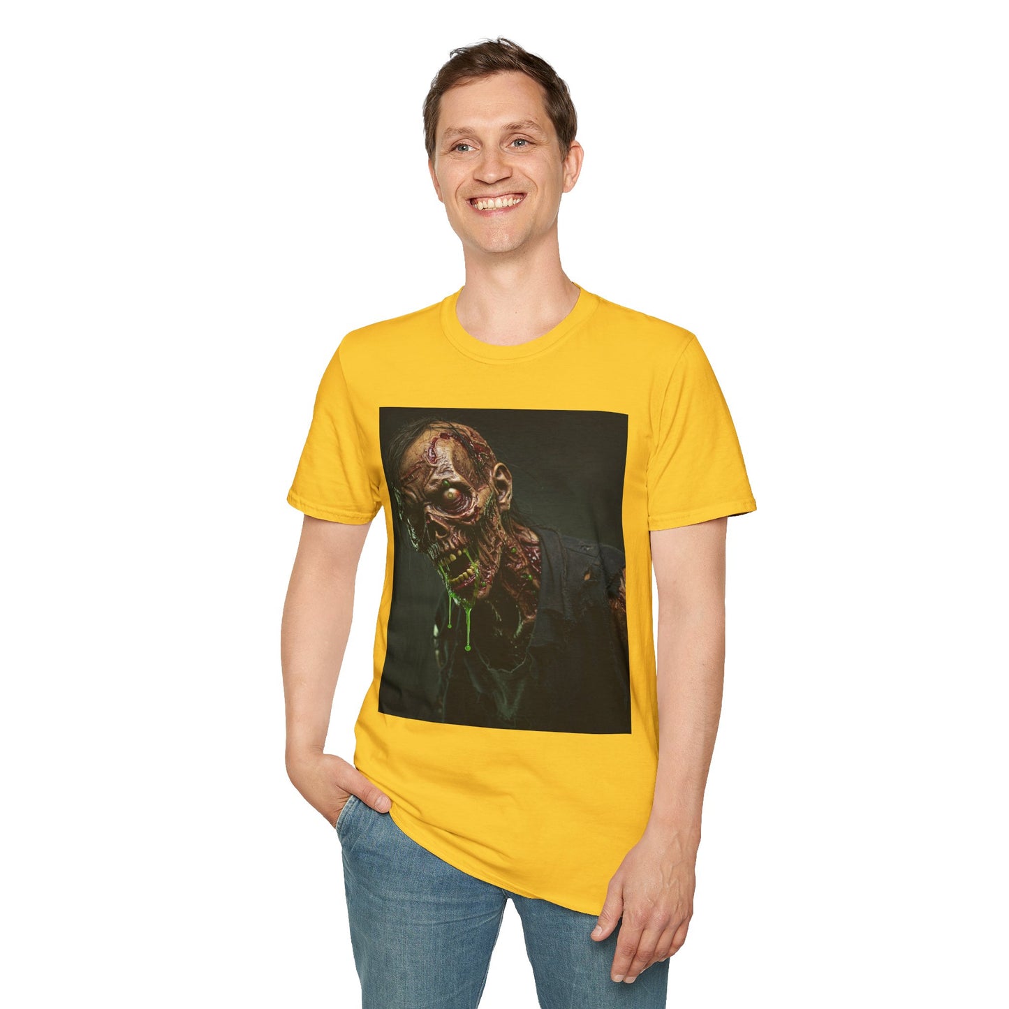 Unisex Softstyle Horror Zombie T-Shirt - Perfect for Halloween and Horror Fans