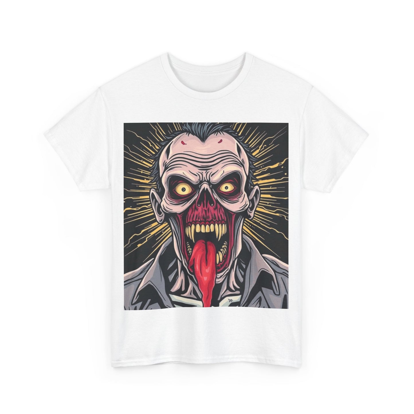 UK - Vintage Horror Graphic Unisex Heavy Cotton Tee