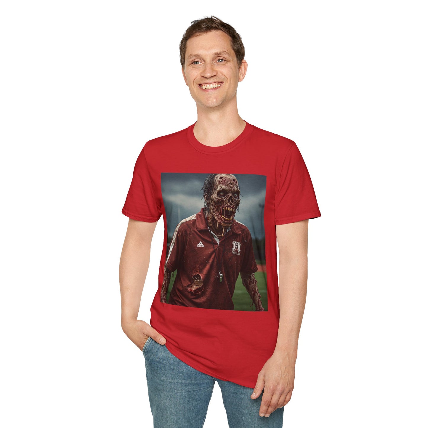 Zombie Horror Unisex Softstyle T-Shirt - Perfect for Halloween and Casual Wear