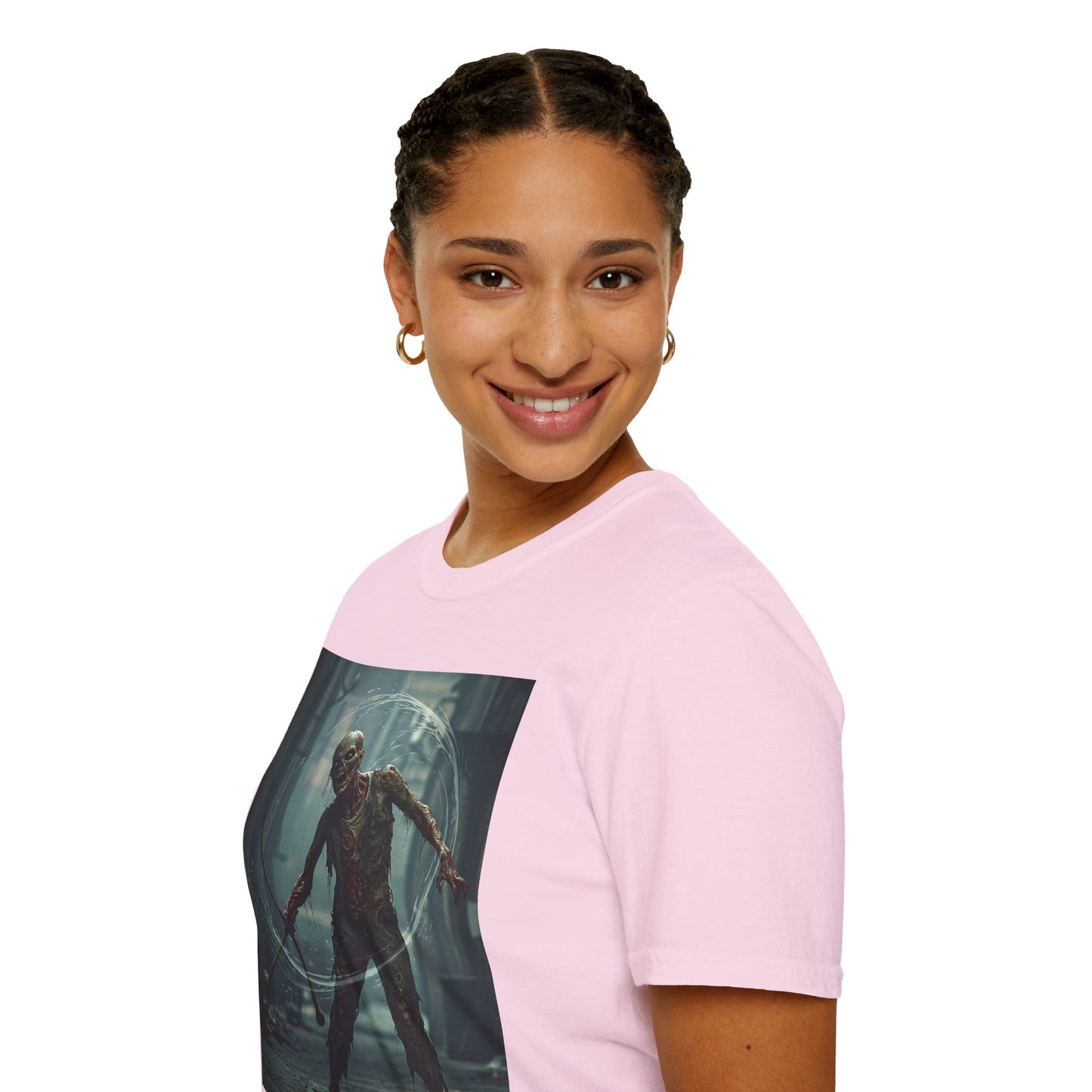 Unisex Softstyle Horror Graphic T-Shirt - Spooky Monster Design
