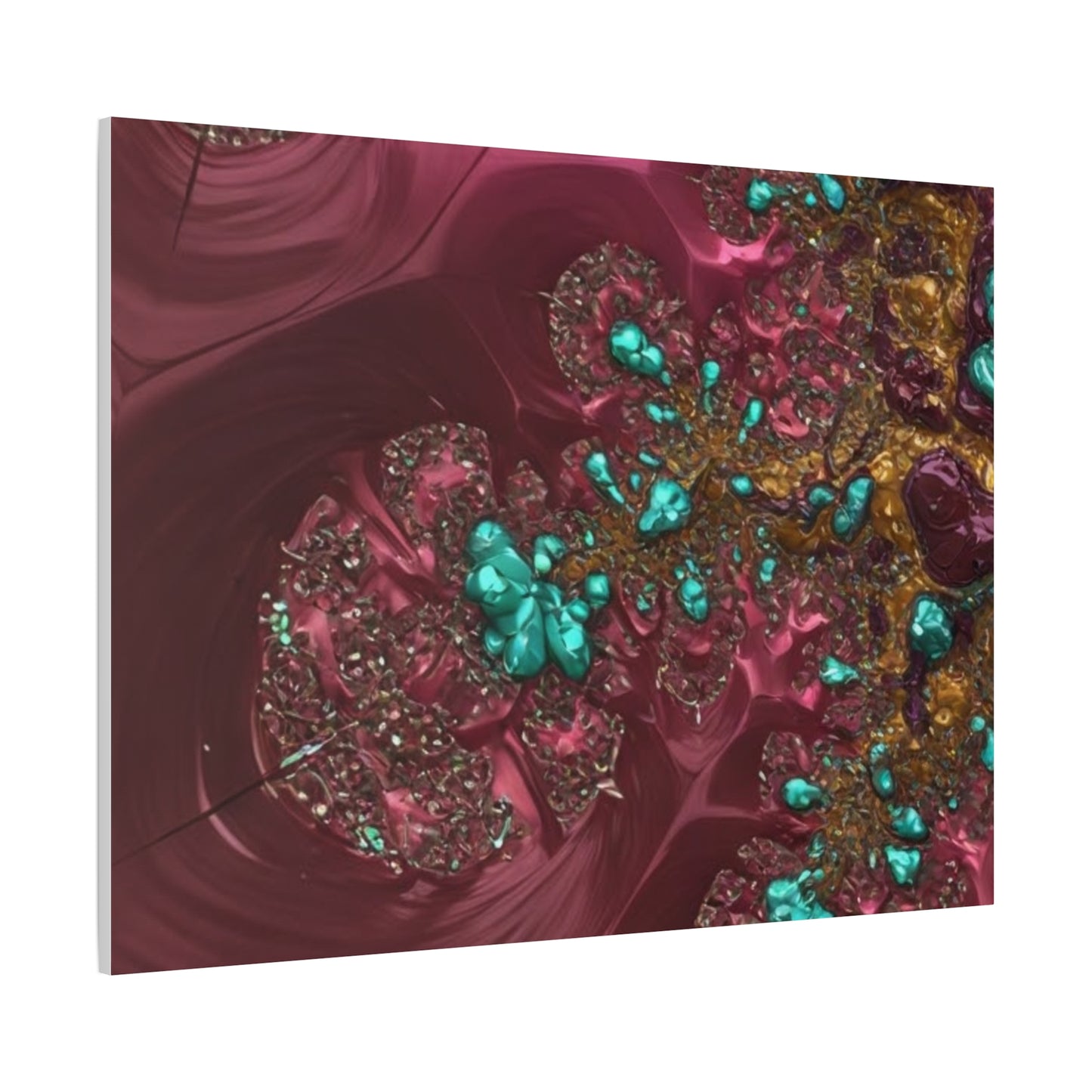 Abstract Art Canvas Print - Vibrant Fractal Design for Home Decor