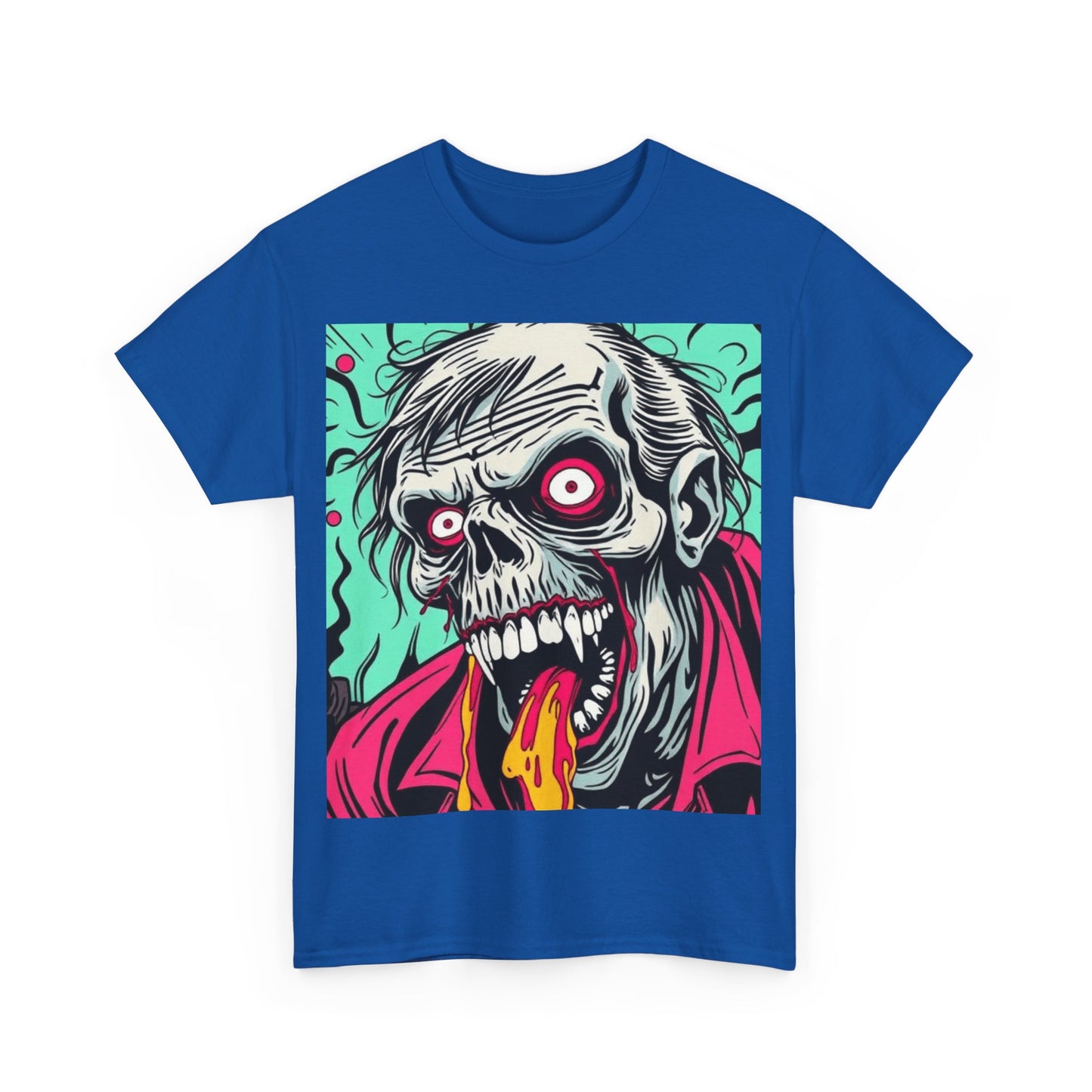 UK - Graphic Zombie Tee - Unisex Heavy Cotton Shirt for Halloween