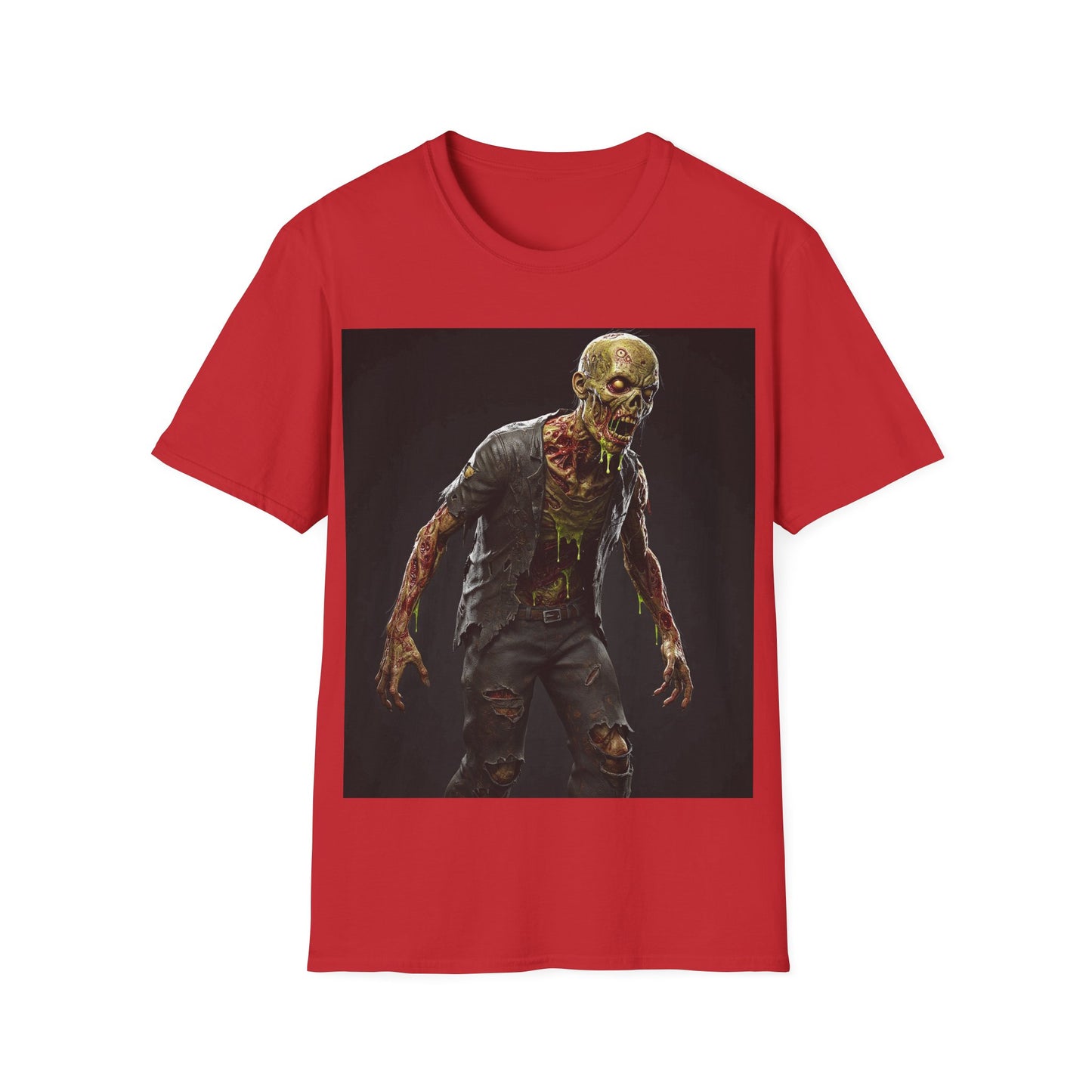 UK - Zombie Graphic Unisex Softstyle T-Shirt | Perfect for Halloween and Horror Fans