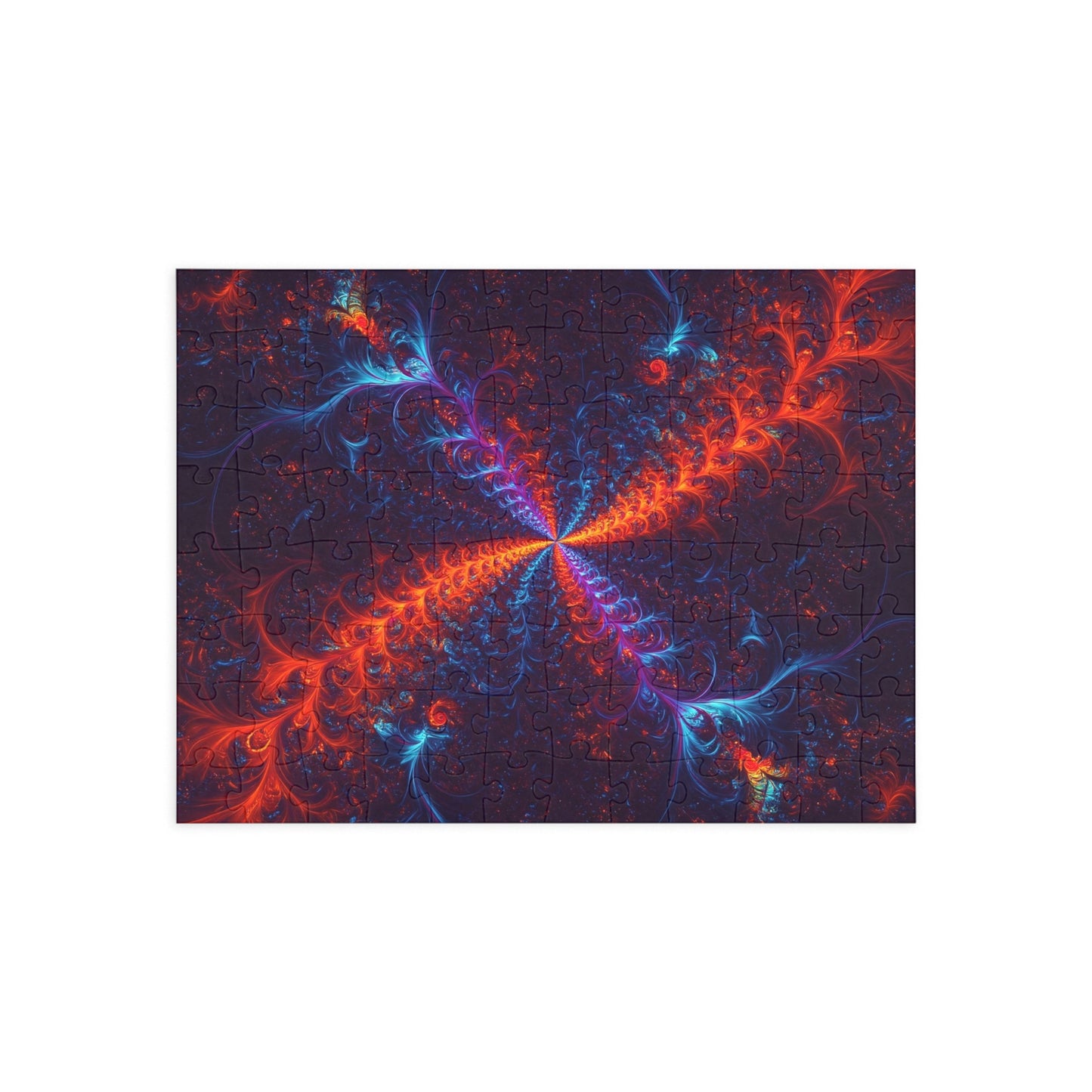 Vibrant Abstract Fractal Puzzle - 96, 252, 500, 1000-Piece Options