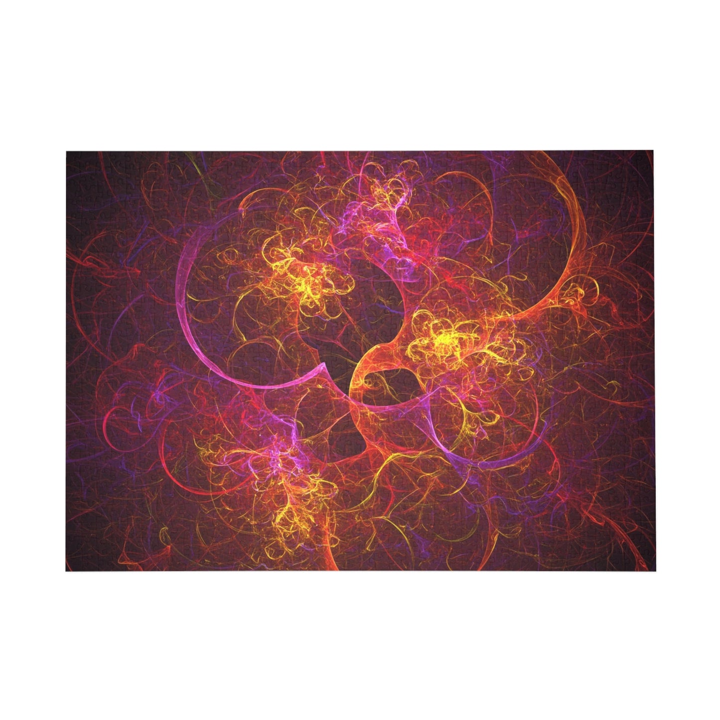 Vibrant Fractal Art Puzzle - 96, 252, 500, 1000-Piece Options