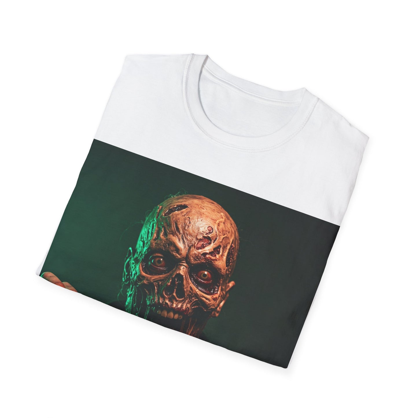 UK - Horror-Themed Apocalyptic Portrait Tee, bold, decaying zombie graphic