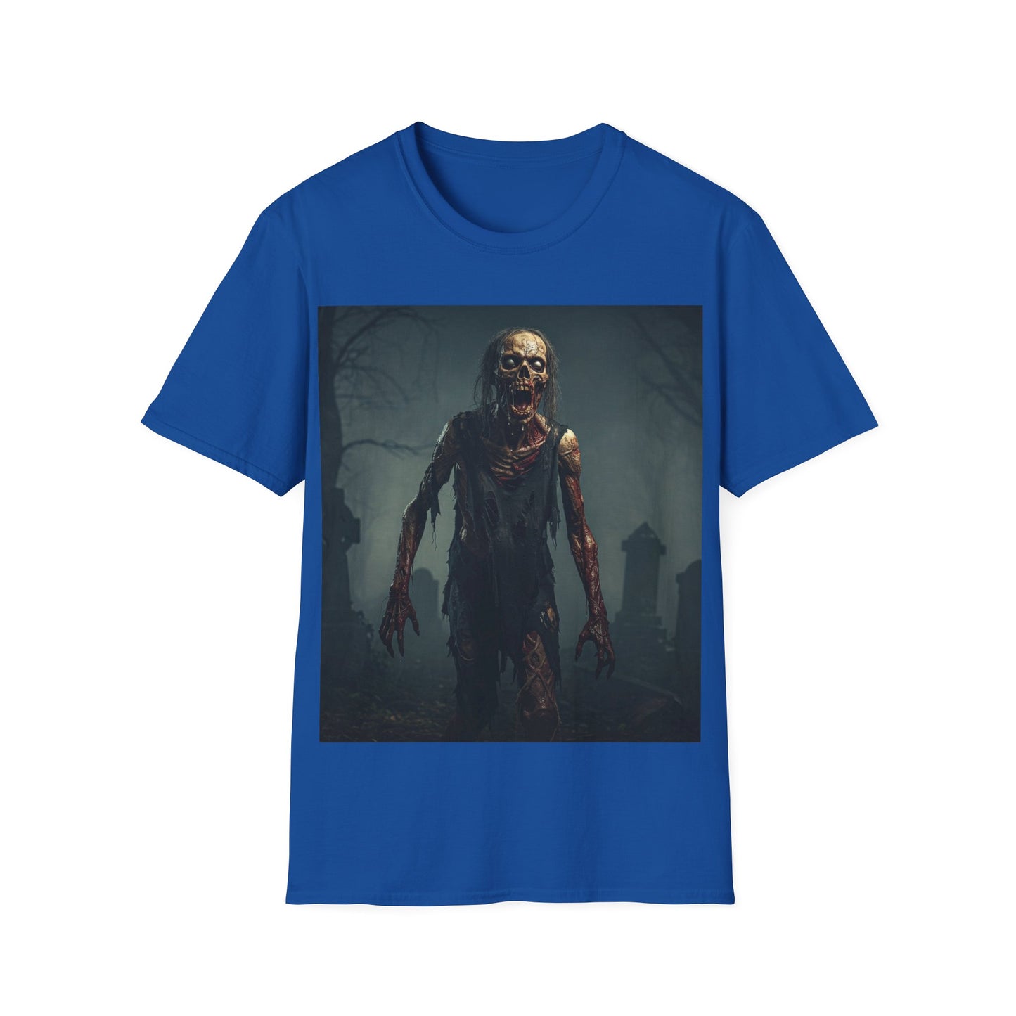 UK - Horror Zombie Graphic Apocalyptic Portrait Tee, bold, decaying zombie graphic