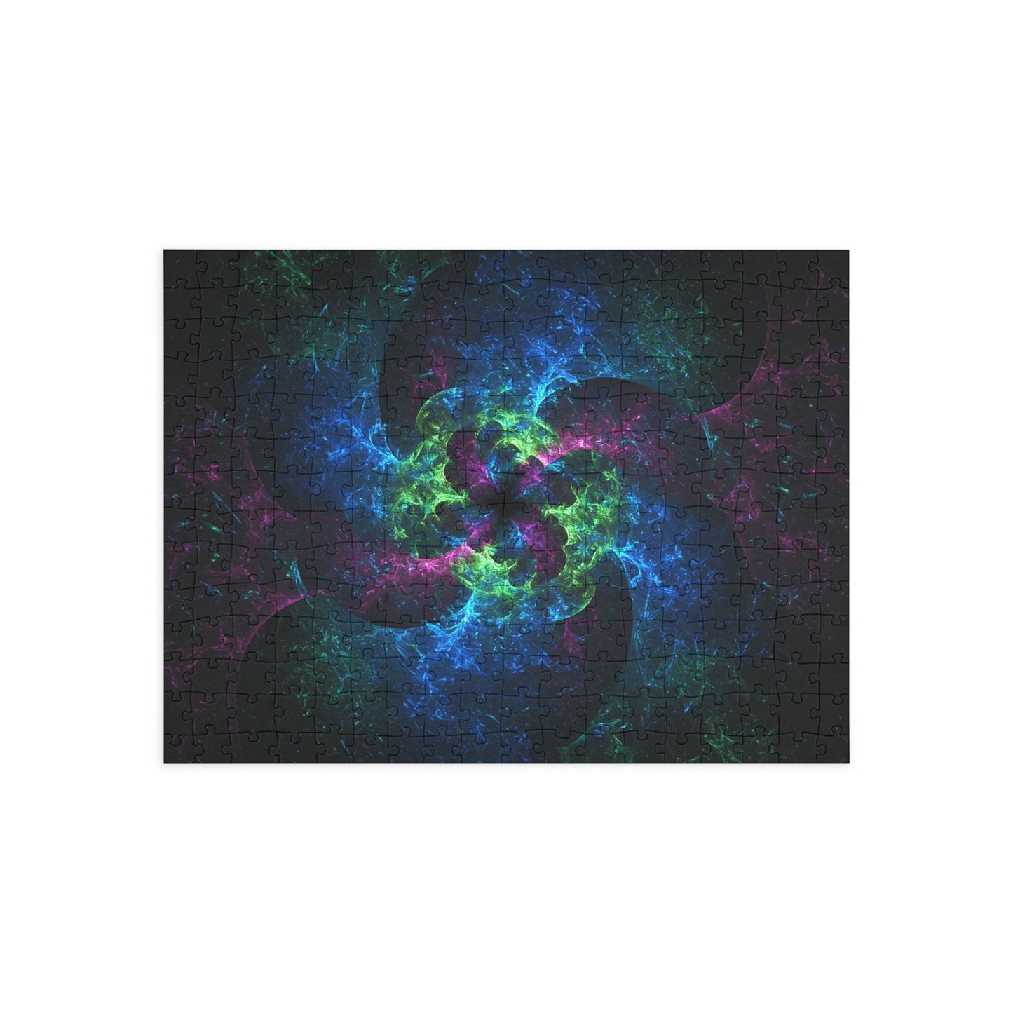 Vibrant Fractal Puzzle - 96, 252, 500, 1000-Piece Options for Relaxation and Fun