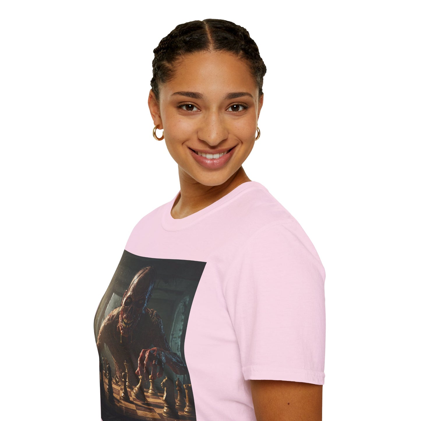 Vintage Chess Monster Unisex Softstyle T-Shirt - Perfect for Game Nights and Fantasy Fans