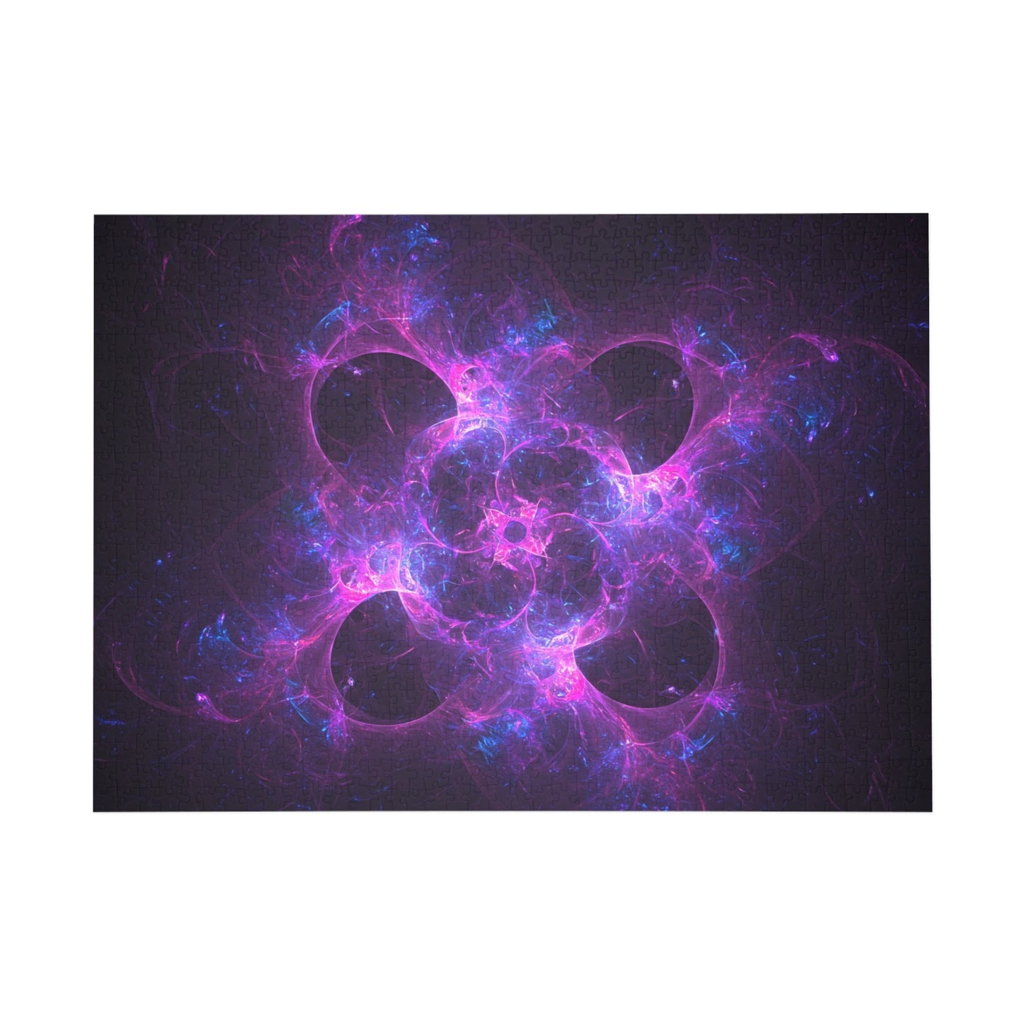 Vibrant Cosmic Puzzle (96-1000 Pieces) - Stunning Fractal Design for Relaxation and Fun