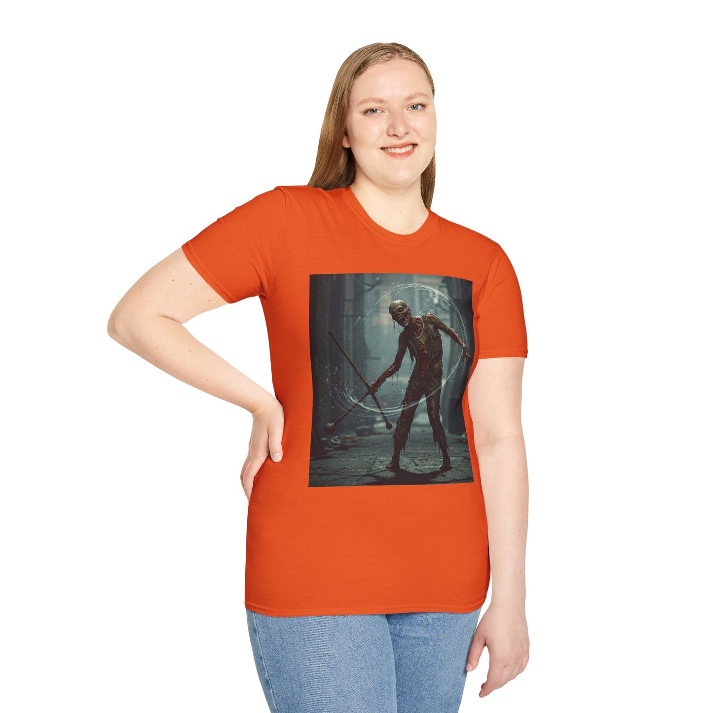 Unisex Softstyle Horror Graphic T-Shirt - Spooky Monster Design