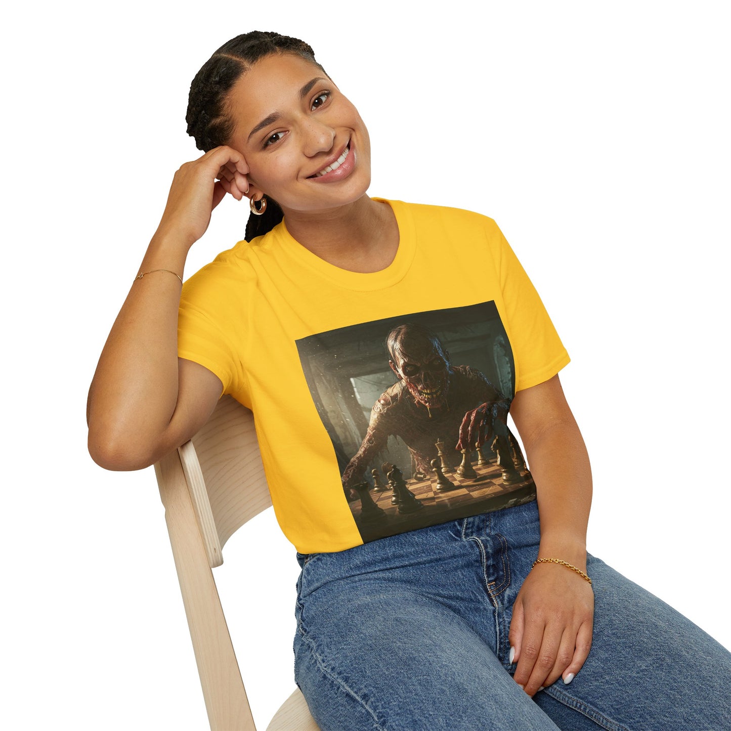 Vintage Chess Monster Unisex Softstyle T-Shirt - Perfect for Game Nights and Fantasy Fans