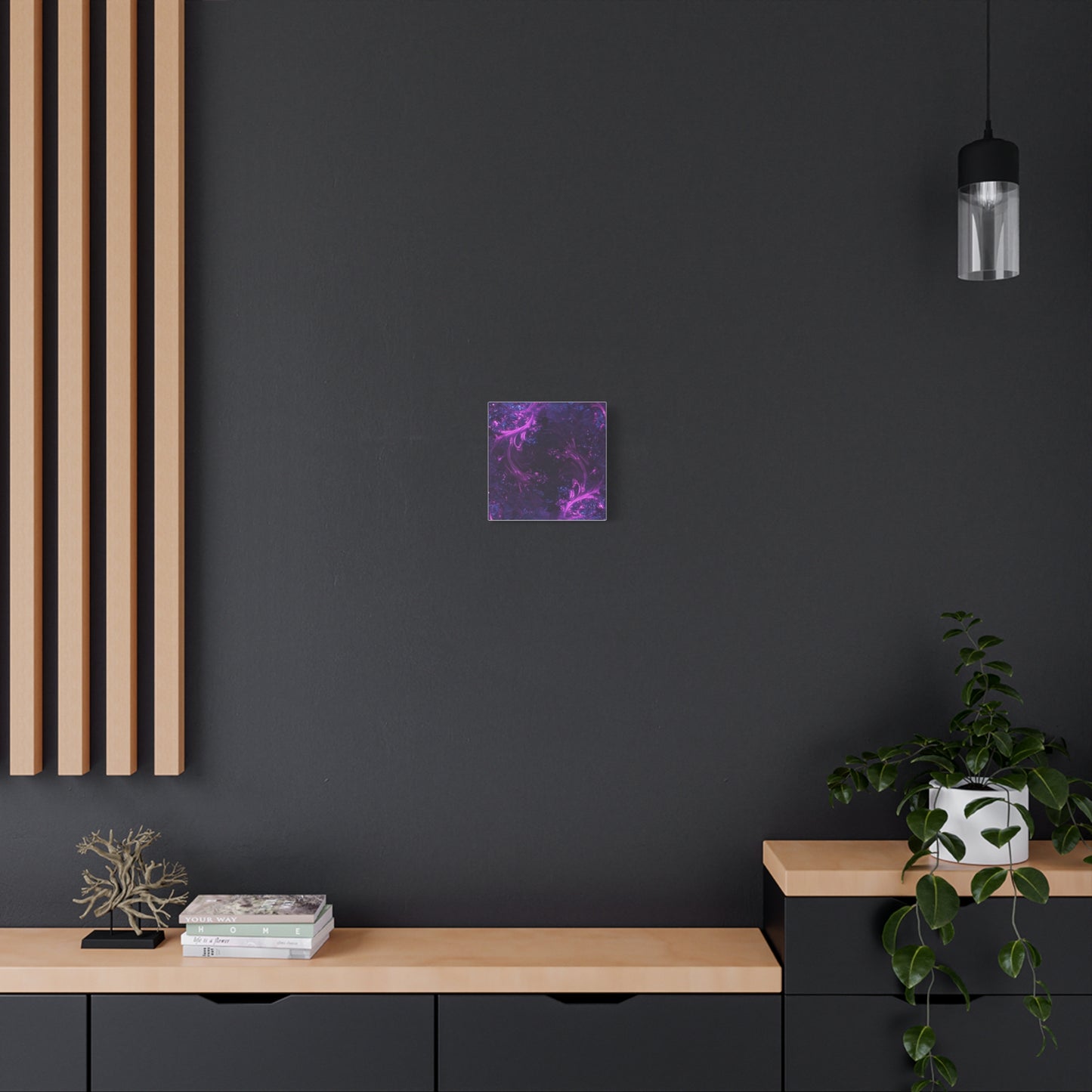 Abstract Purple Fractal Canvas Print - Artistic Wall Décor