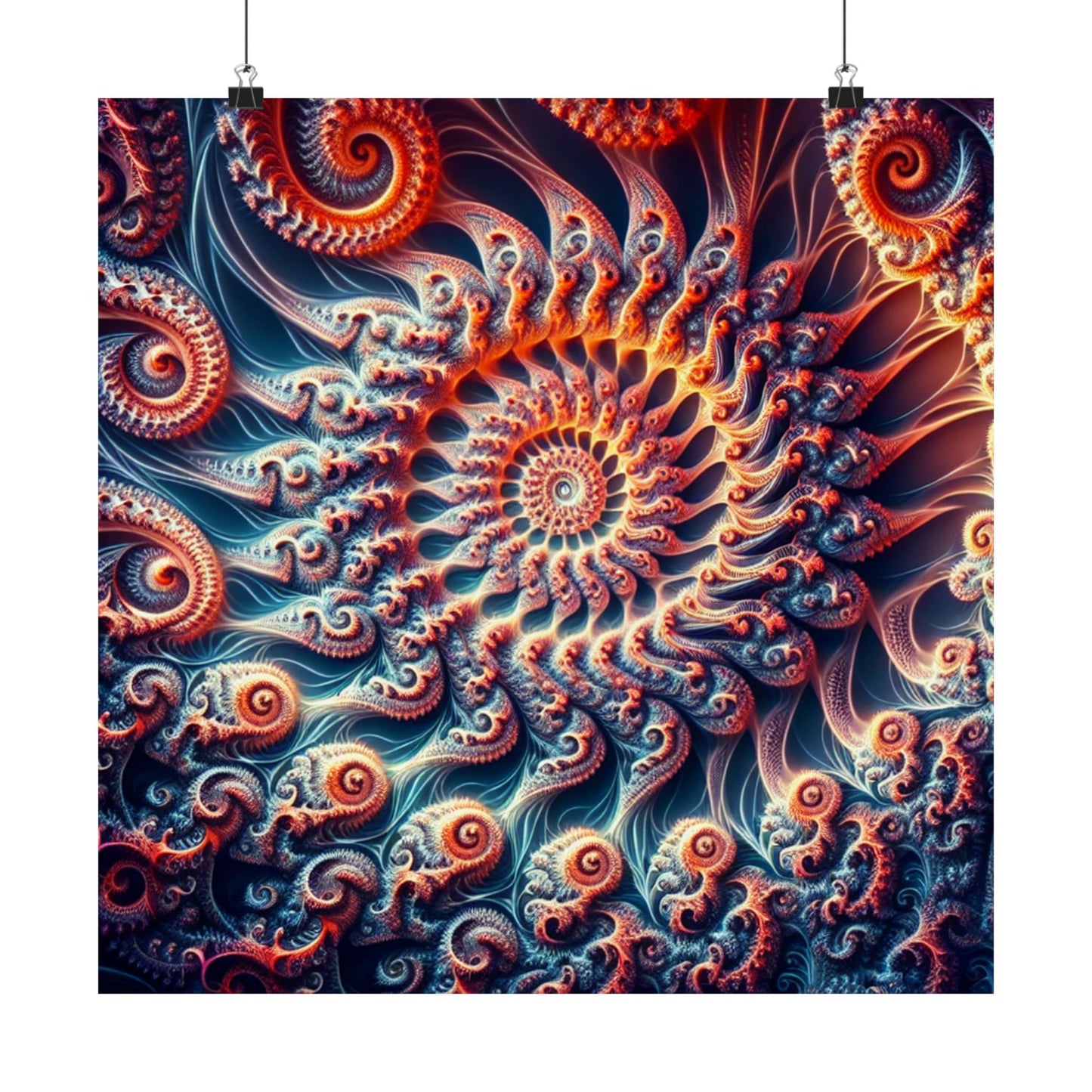 Abstract Swirl Matte Vertical Posters - Artistic Home Décor for Meditation and Relaxation