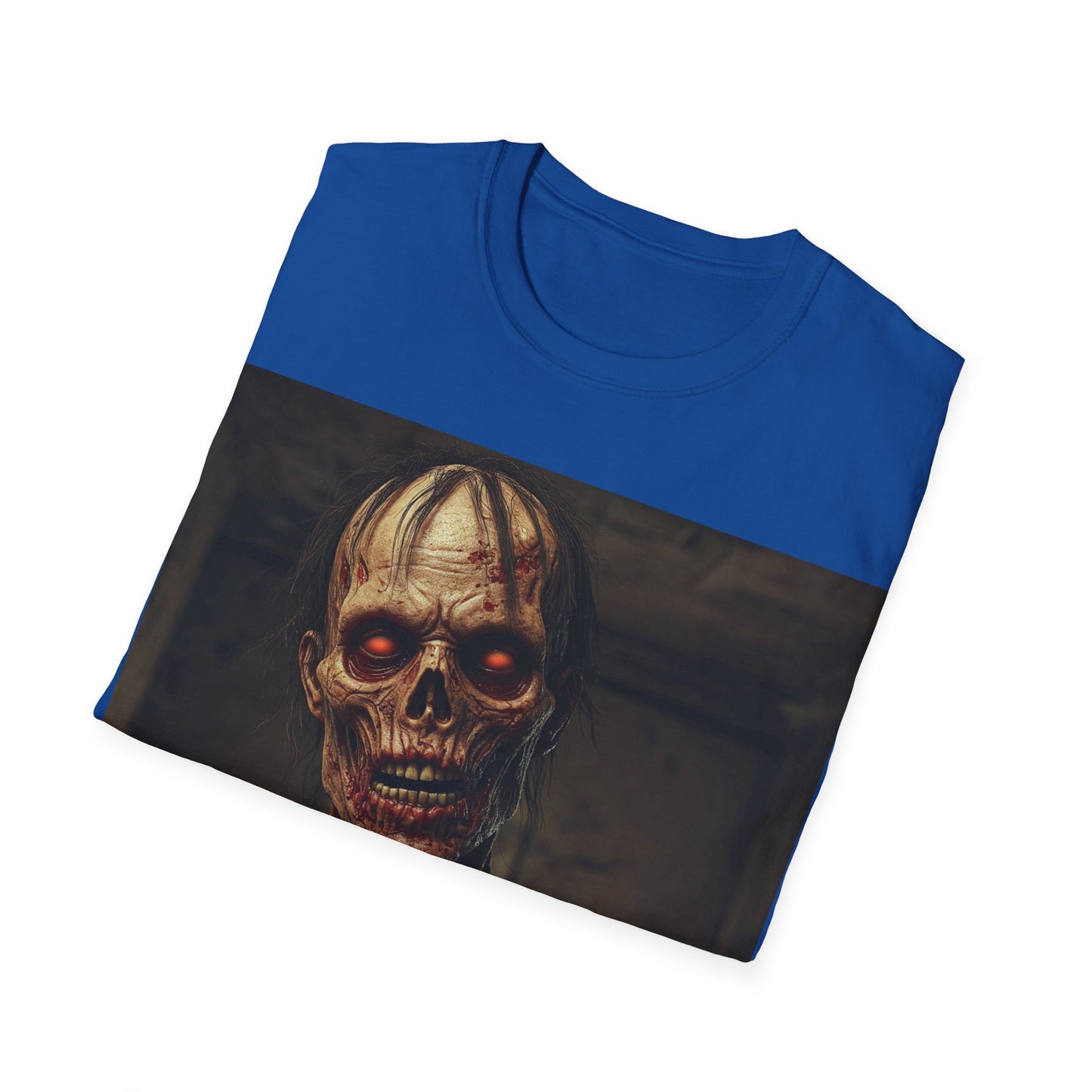 UK - Creepy Skeleton Unisex Softstyle T-Shirt - Perfect for Halloween and Horror Fans
