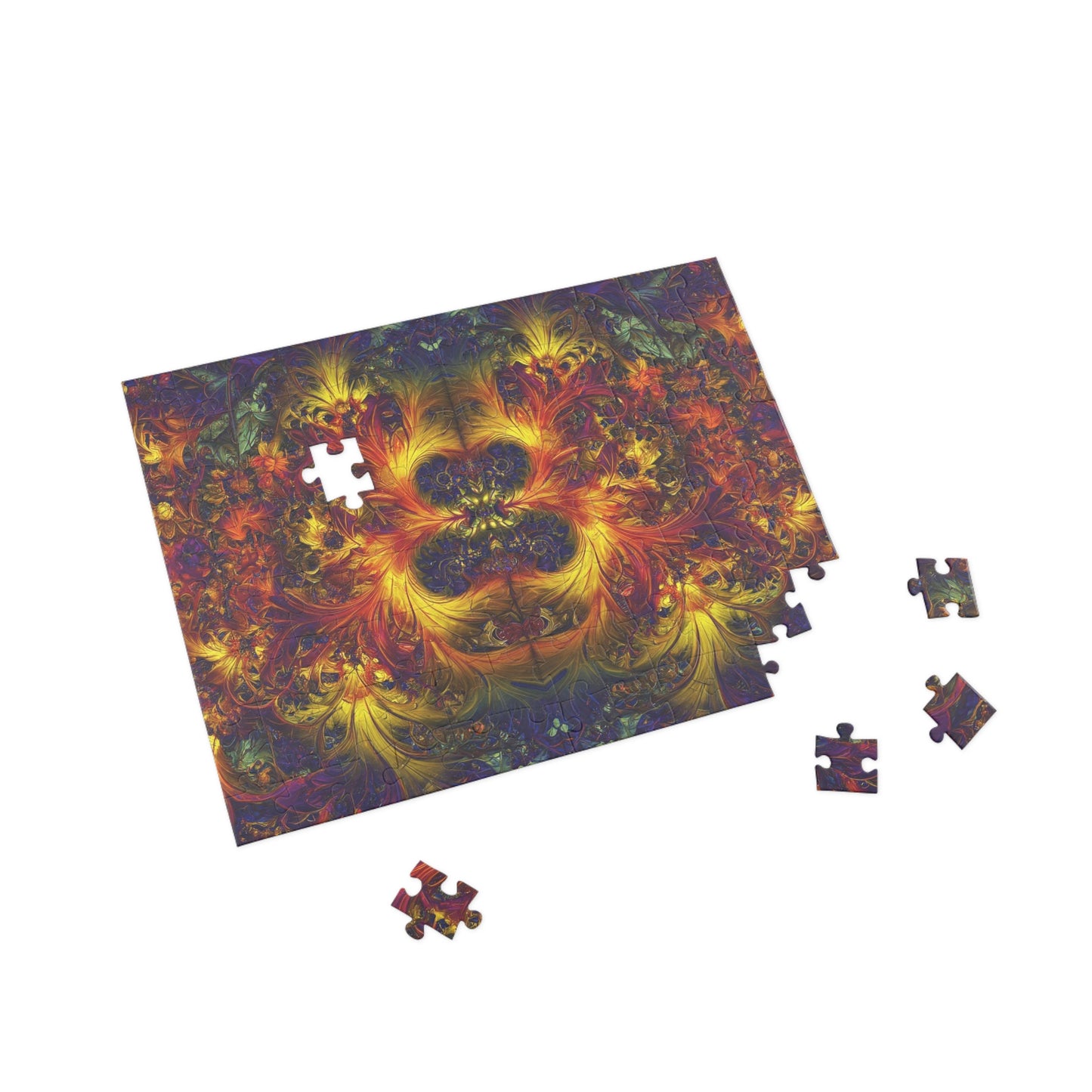 Vibrant Fractal Art Puzzle - 500-Piece Colorful Challenge