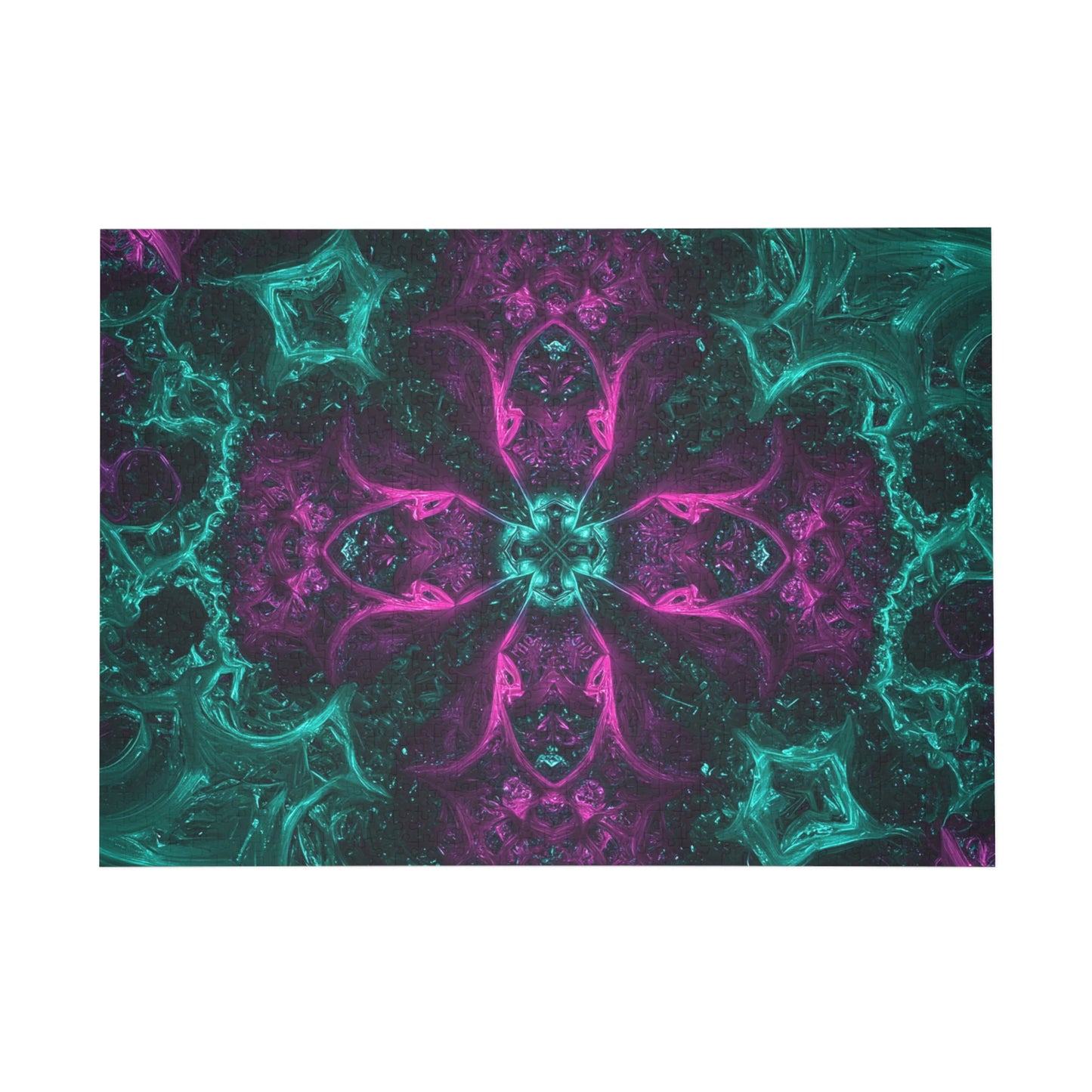 Vibrant Mandala Puzzle - 96, 252, 500, 1000-Piece Options for Mindful Fun and Relaxation