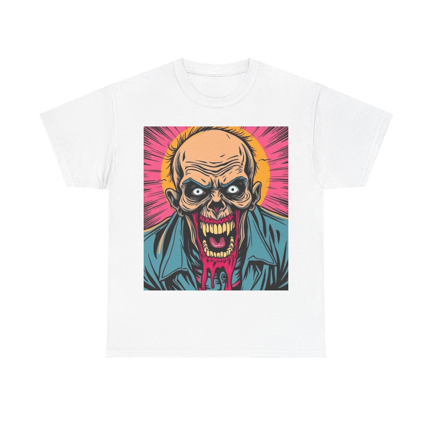 UK - Graphic Zombie Tee - Unisex Heavy Cotton T-Shirt for Horror Fans