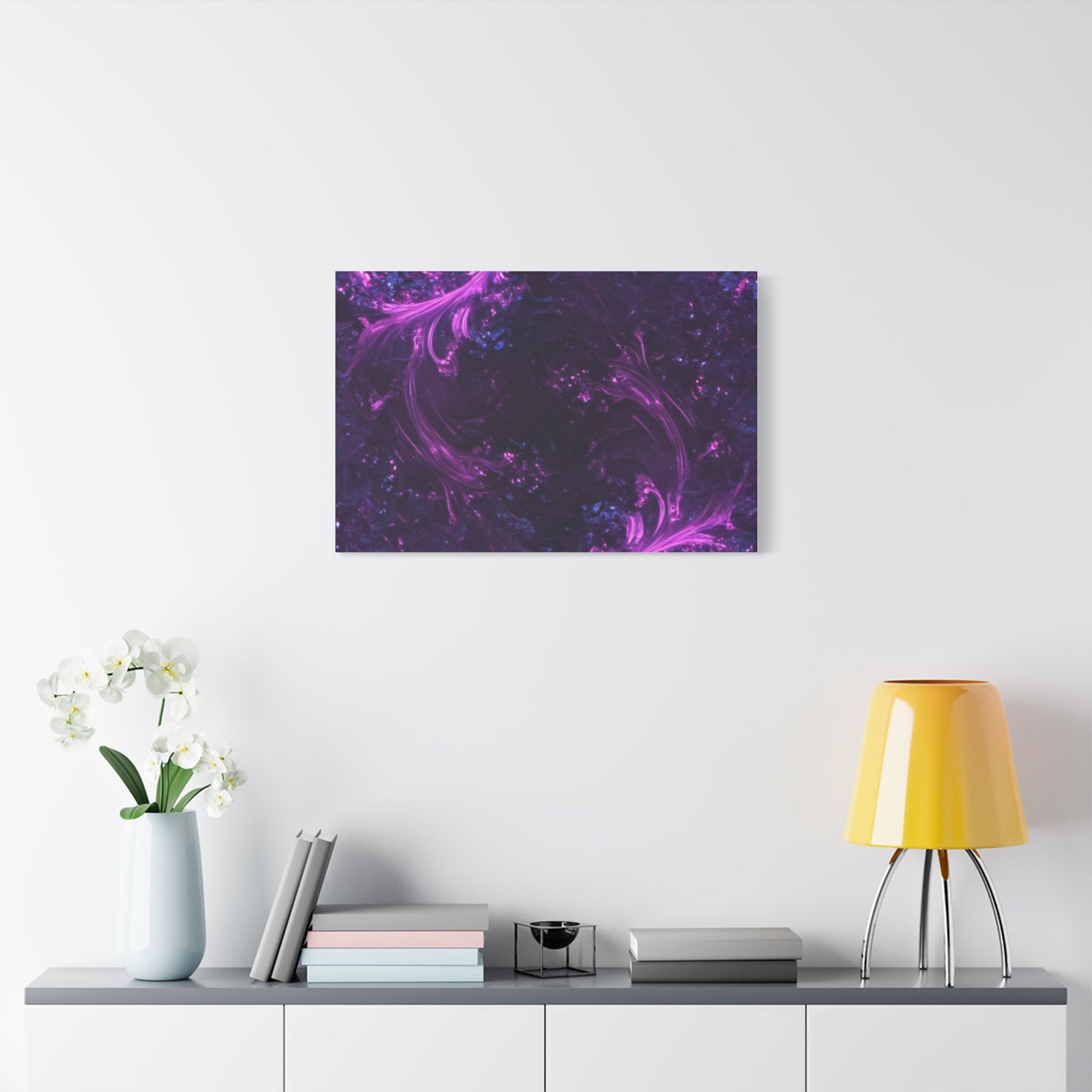 Abstract Purple Fractal Canvas Print - Artistic Wall Décor