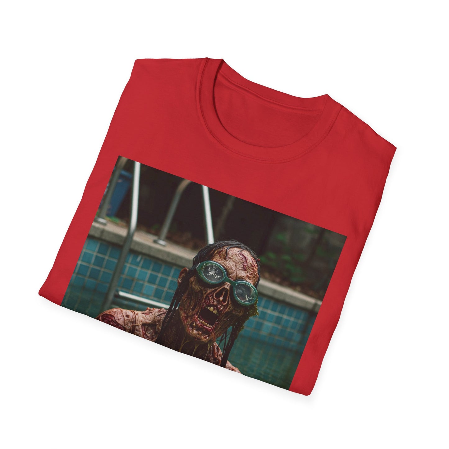Chilling Horror Unisex Softstyle T-Shirt - Spooky Monster Design
