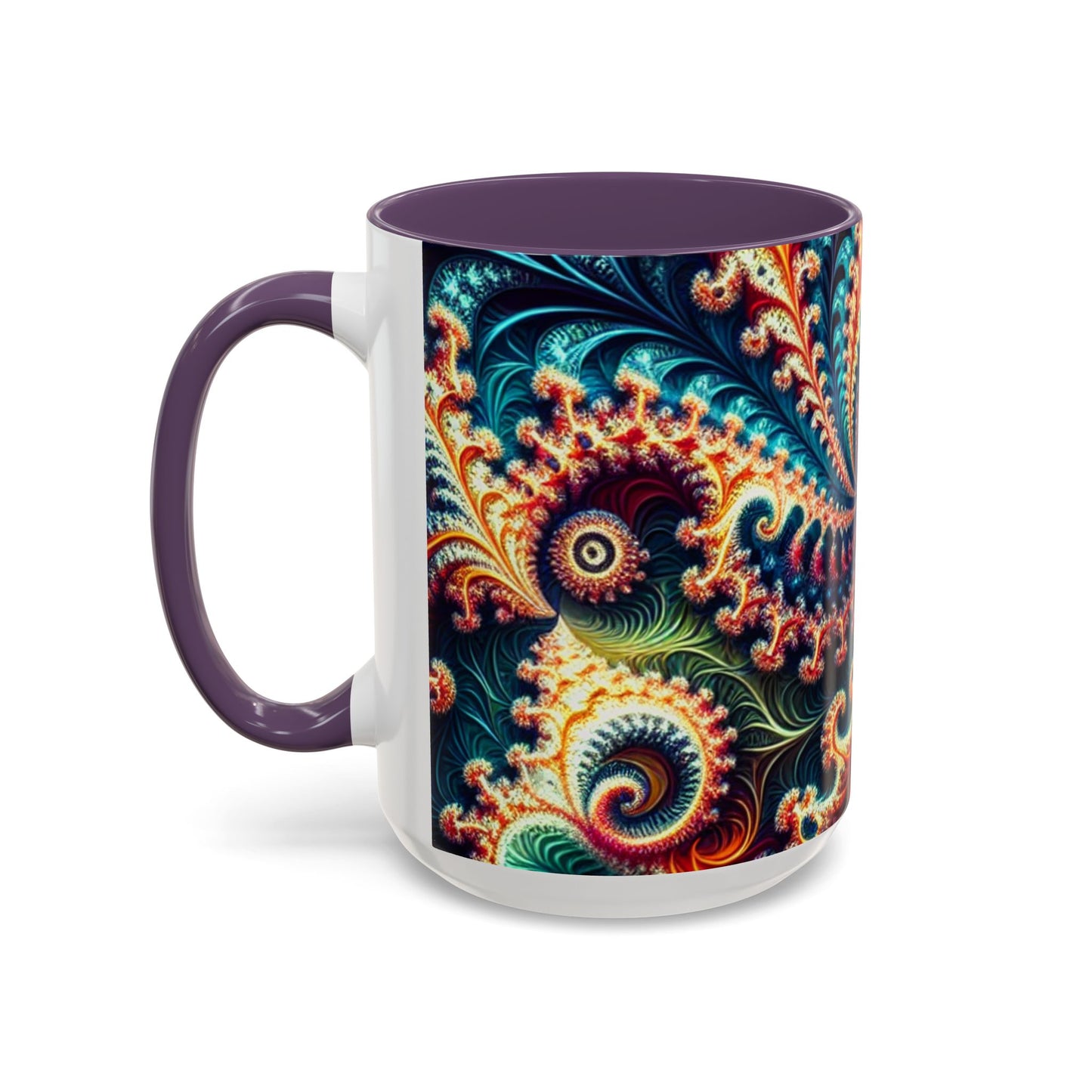 Vibrant Swirl Accent Coffee Mug - 11oz & 15oz