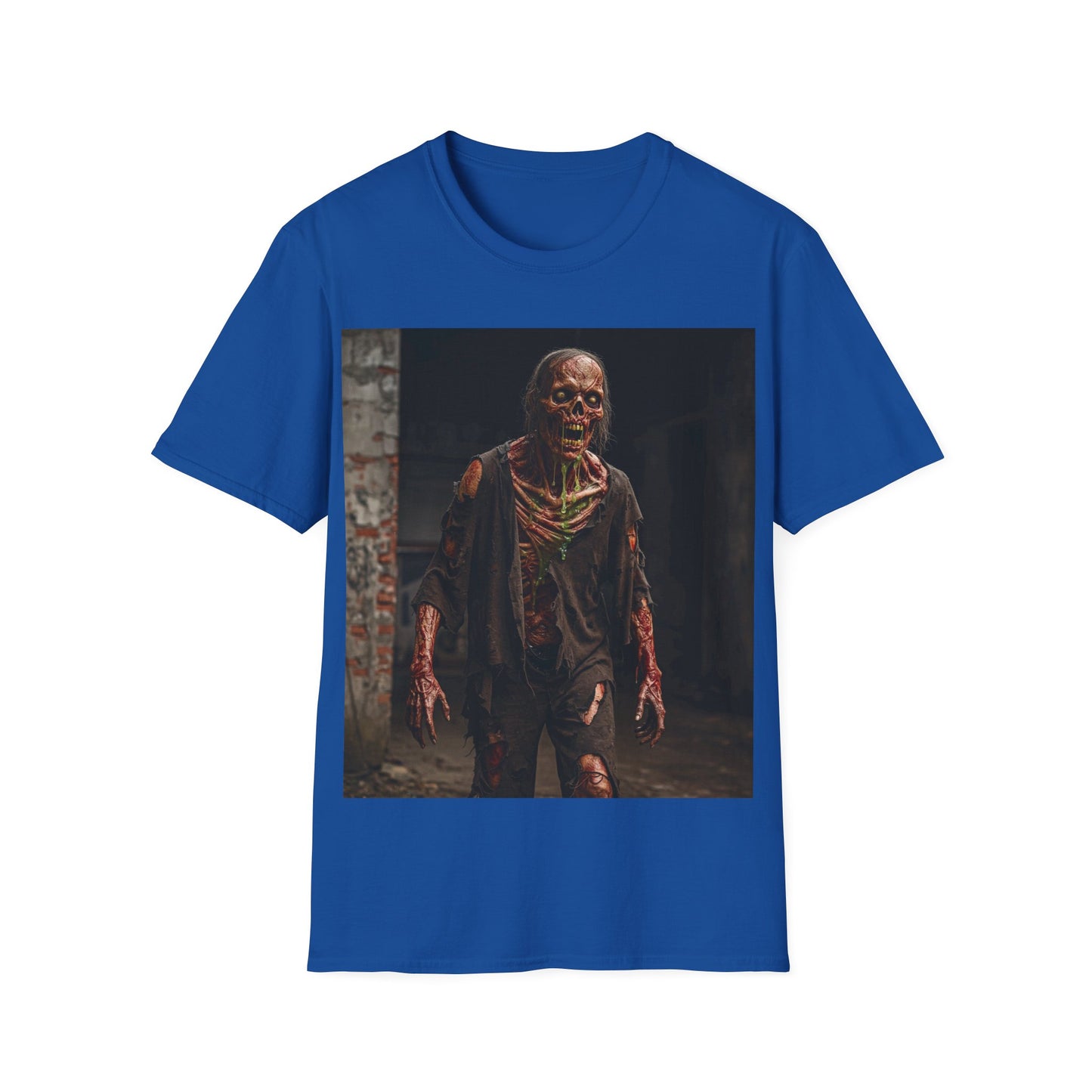 UK - Unisex Softstyle Zombie T-Shirt for Halloween