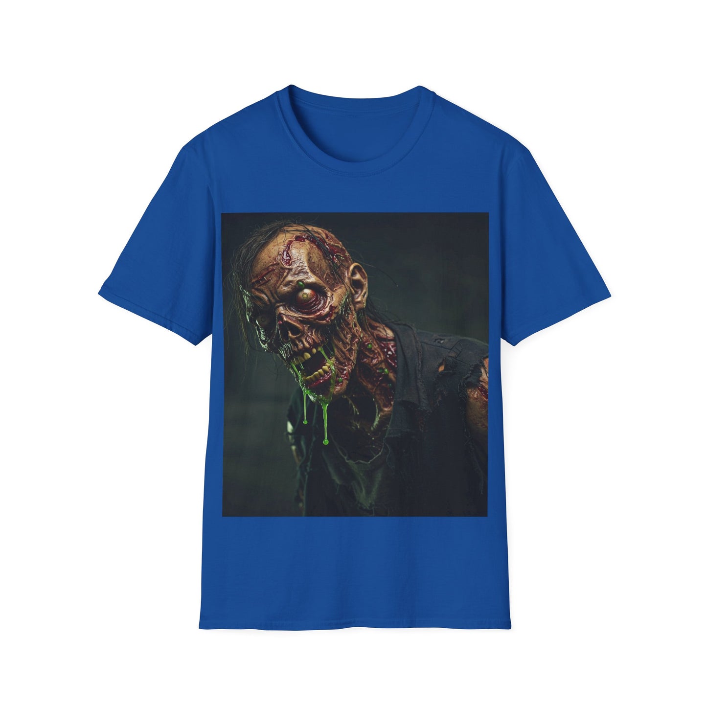 UK - Unisex Softstyle Horror Zombie T-Shirt - Perfect for Halloween and Horror Fans