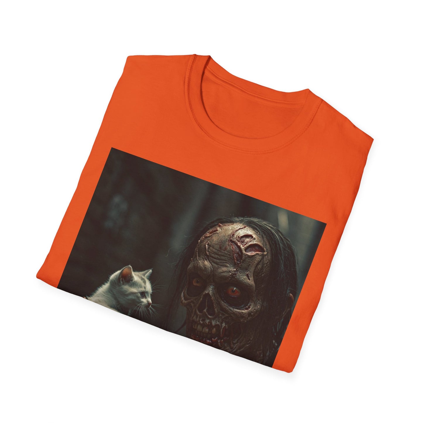 Apocalyptic Portrait Tee, bold, decaying zombie graphic
