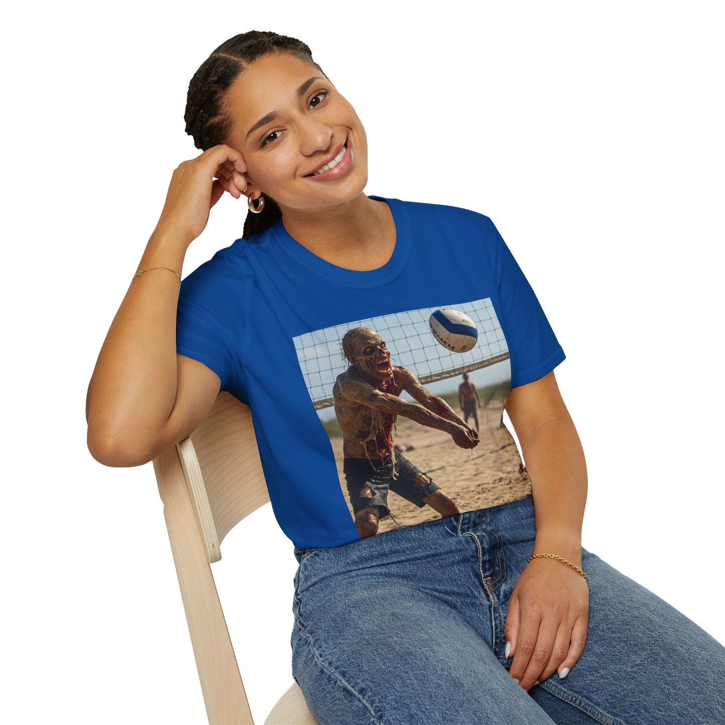 Beach Volleyball Unisex Softstyle T-Shirt - Perfect for Summer Fun and Sports Lovers