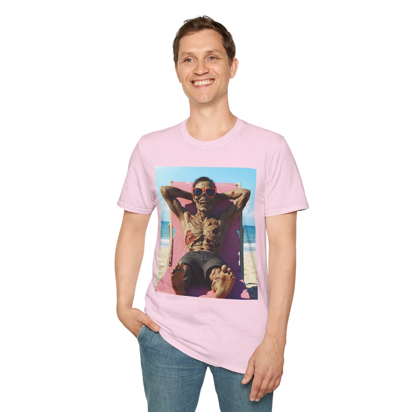 Beach Vibes Skeleton Unisex T-Shirt - Cool Summer Graphic Tee