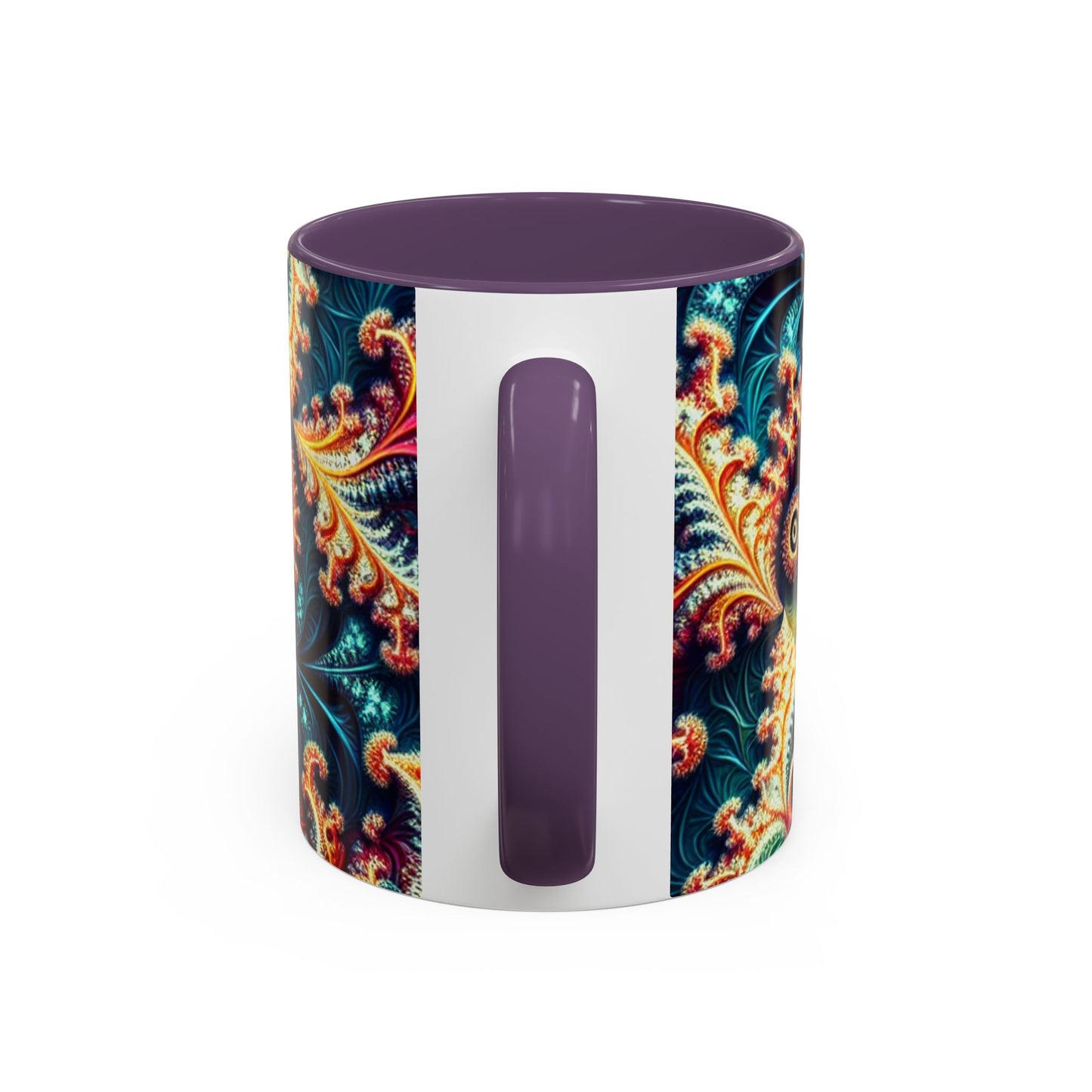 Vibrant Swirl Accent Coffee Mug - 11oz & 15oz