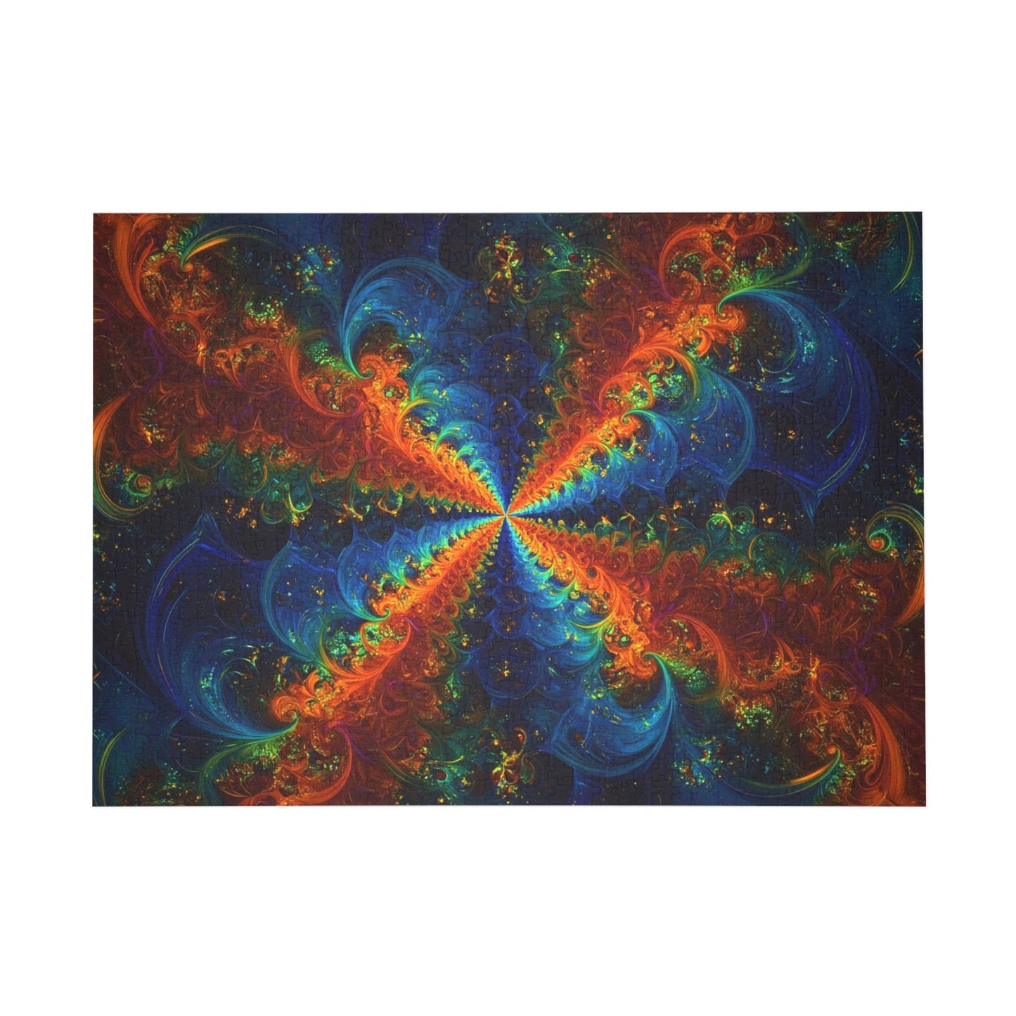 008 - Fractal Puzzle (96, 252, 500, 1000-Piece) - Fun Family Activity and Gift