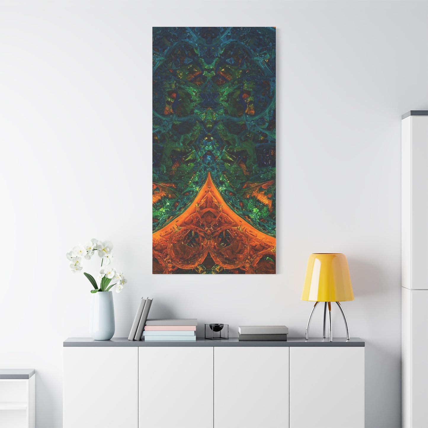 Vibrant Abstract Fractal Art Canvas Print
