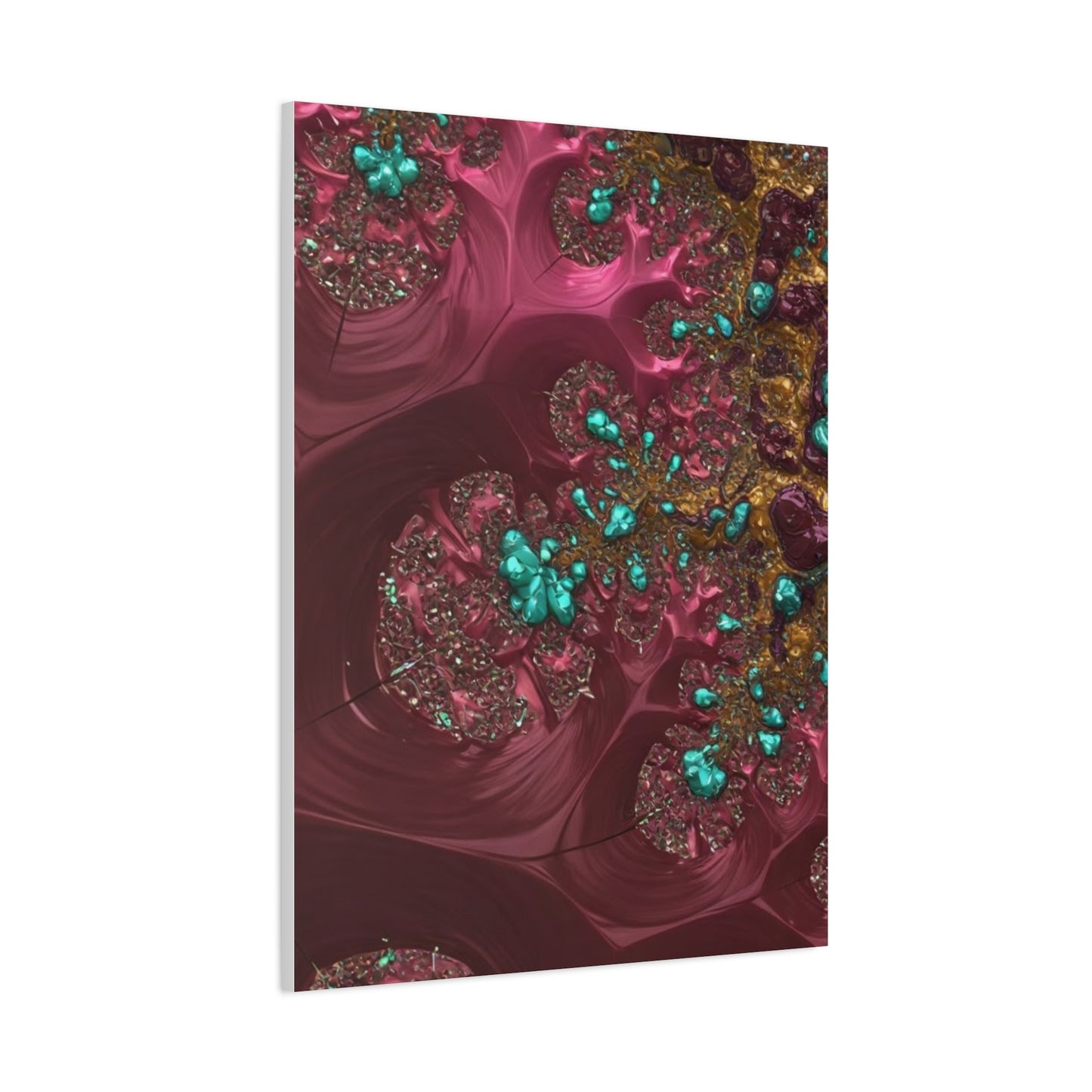 Abstract Art Canvas Print - Vibrant Fractal Design for Home Decor