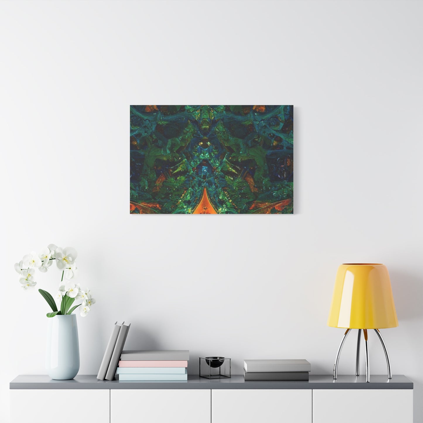 Vibrant Abstract Fractal Art Canvas Print