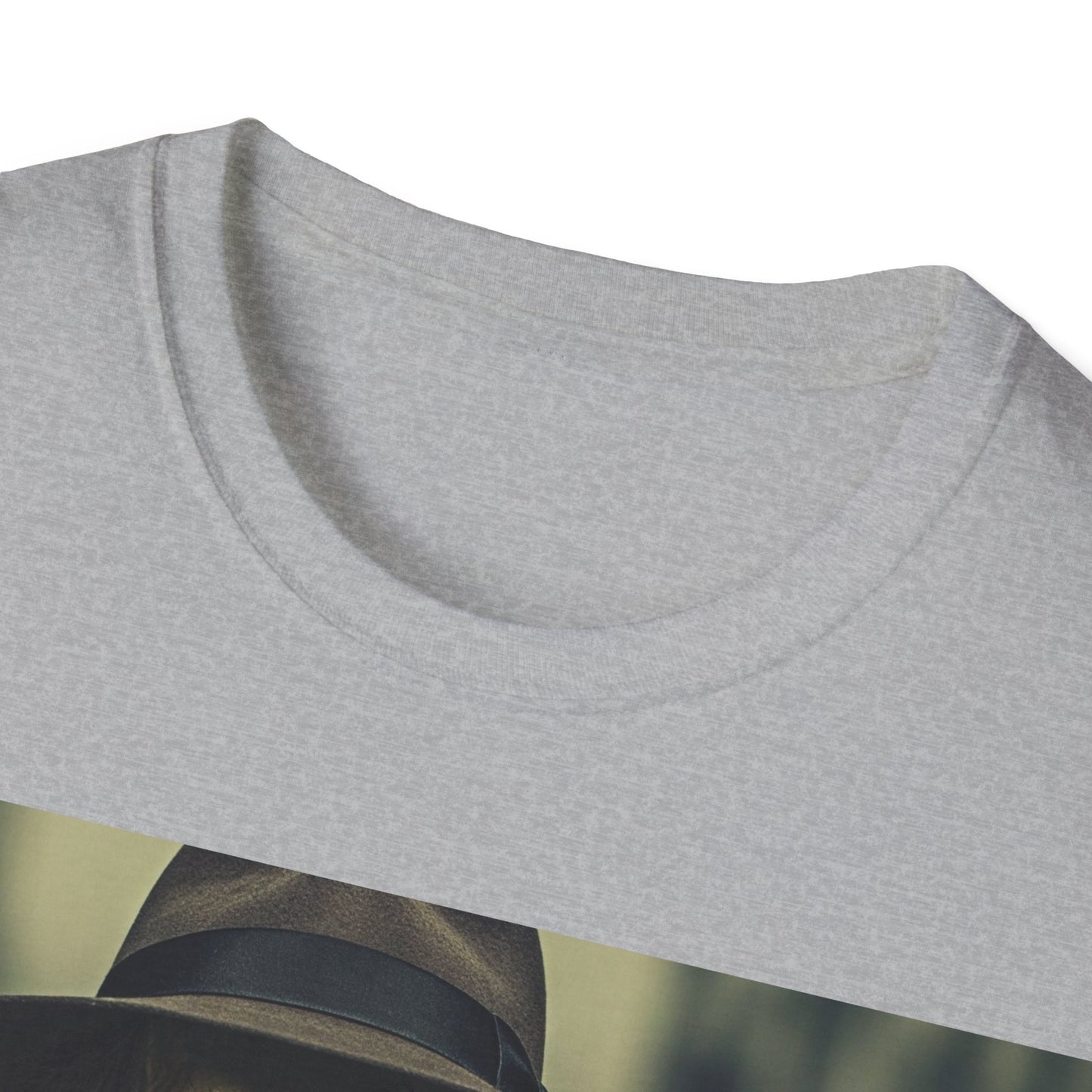 UK - Skeleton News Reporter Unisex Softstyle T-Shirt - Spooky Halloween Vibe