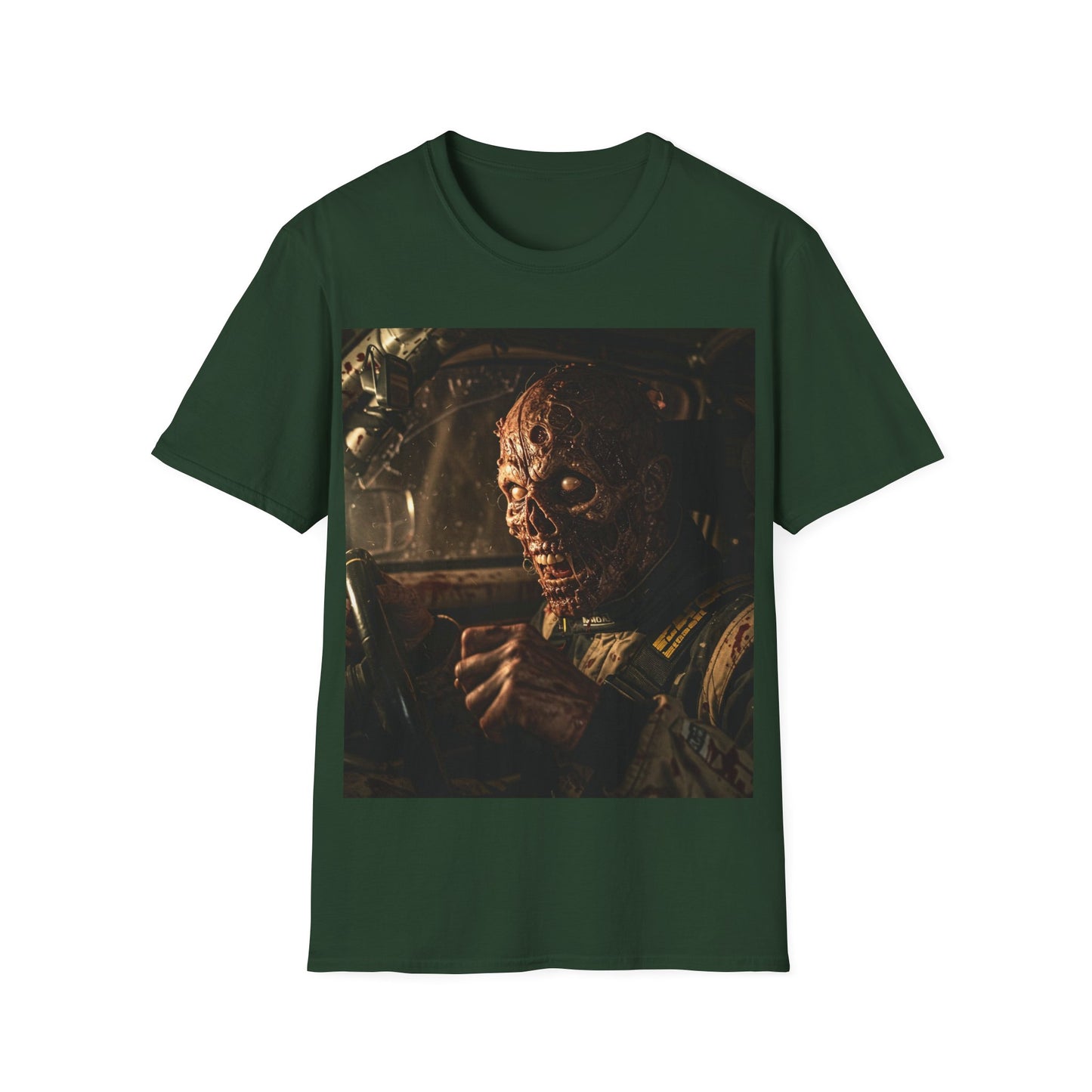 UK - Horror-Inspired Unisex Softstyle T-Shirt - Perfect for Halloween and Movie Buffs