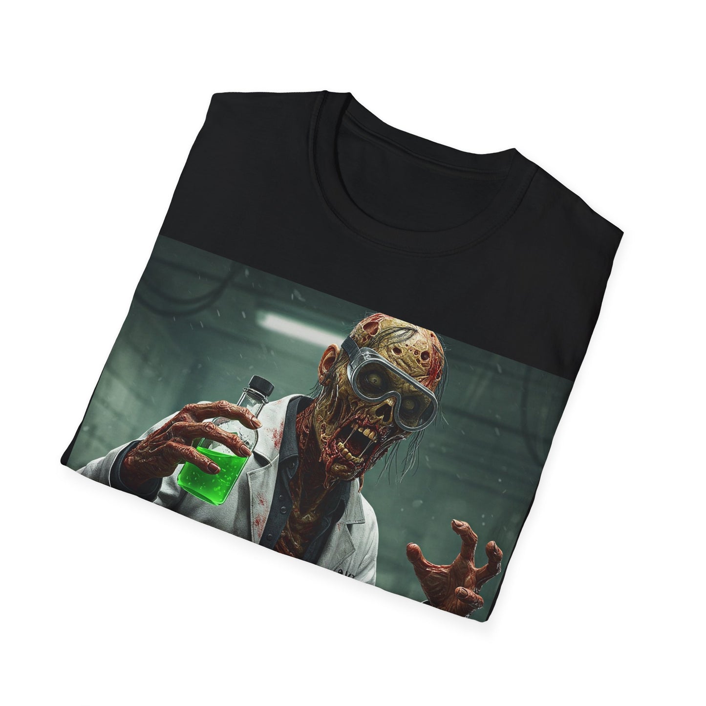 UK - Creepy Scientist Unisex Softstyle T-Shirt | Halloween Horror Tee