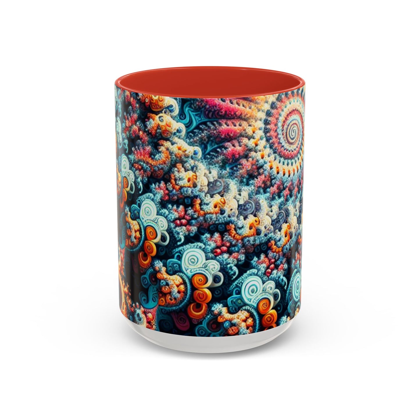 Colorful Fractal Coffee Mug - 11oz & 15oz - Perfect for Art Lovers