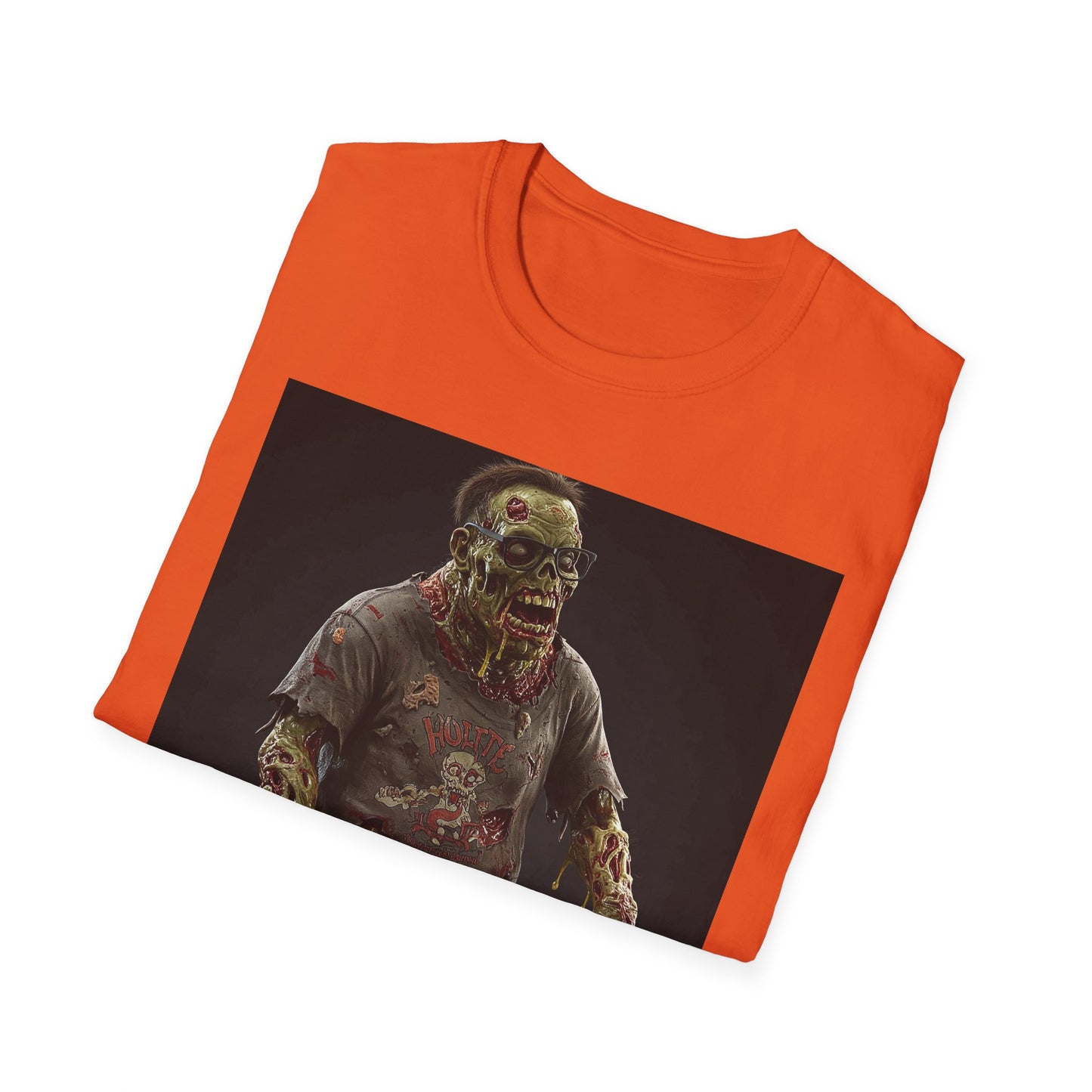 Zombie Graphic Unisex Softstyle T-Shirt - Perfect for Halloween and Casual Wear