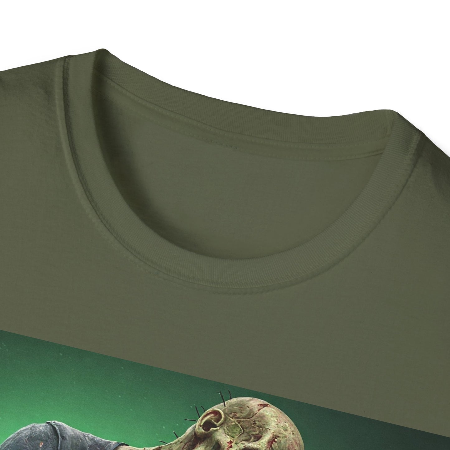 UK - Zombie Rocker Apocalyptic Portrait Tee, bold, decaying zombie graphic